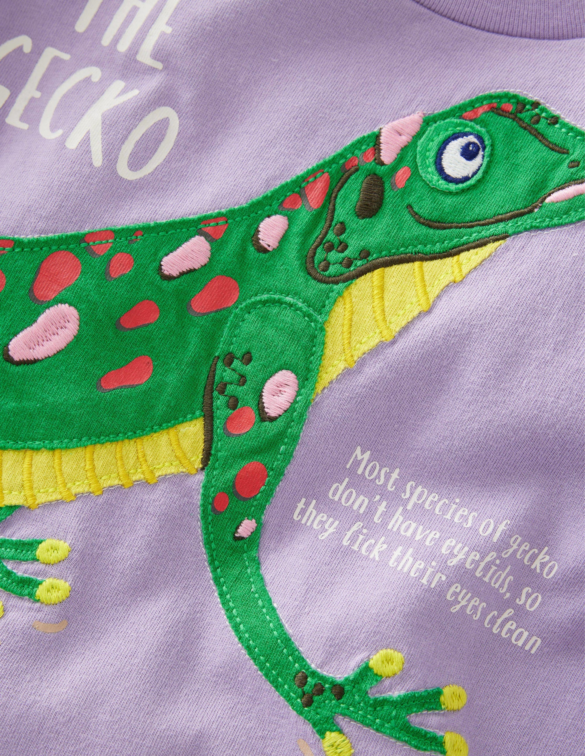 Animal Facts T-shirt-Misty Lavender Lizard-3