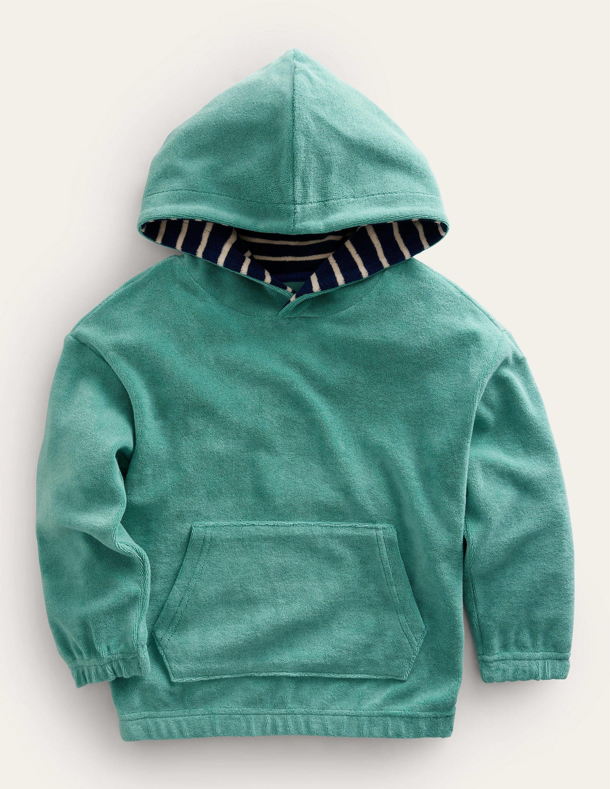 Towelling Hoodie-Cove Blue-1