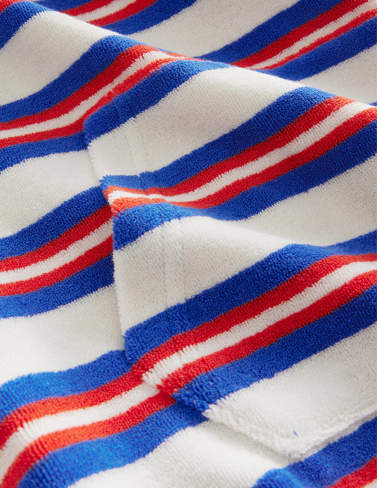 Towelling Hoodie-Cabana Blue Multi Stripe - Image 3