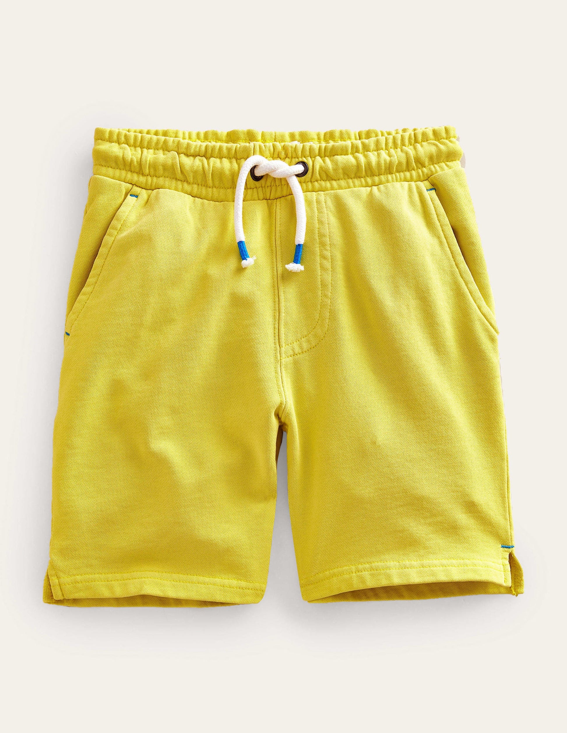 Garment Dye Shorts-Gooseberry Yellow-1