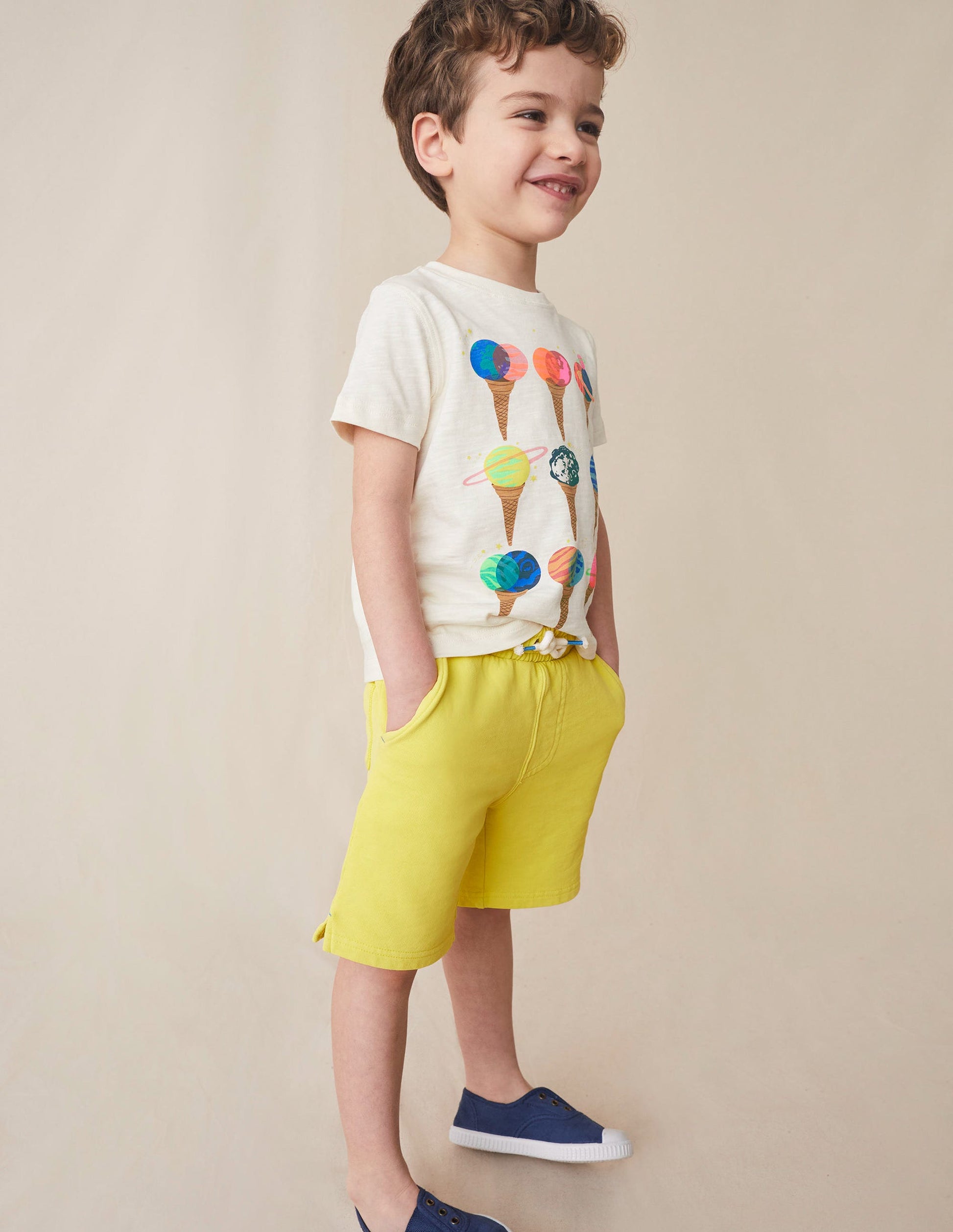 Garment Dye Shorts-Gooseberry Yellow-4