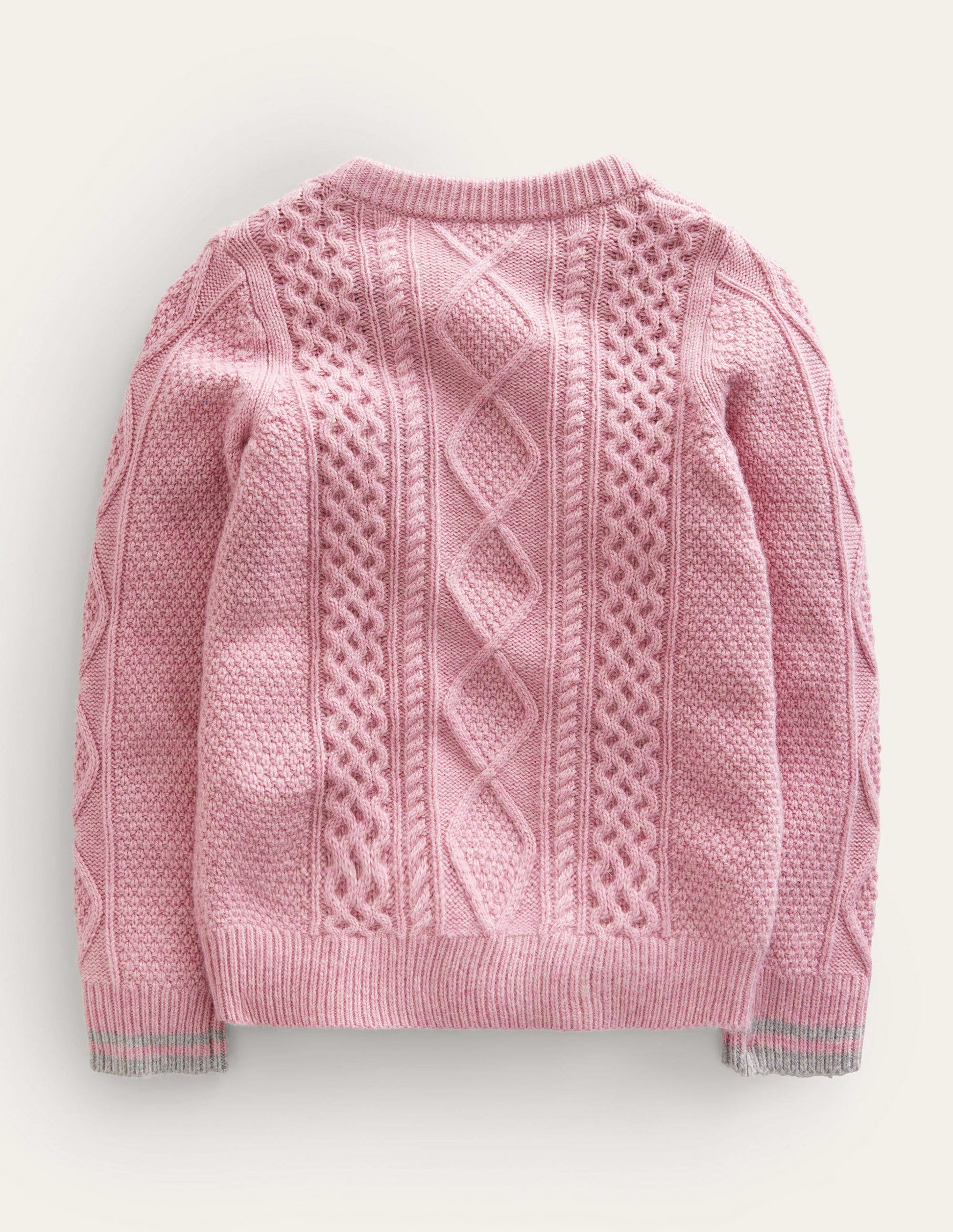 Cable Sweater-Winsome Orchid-2