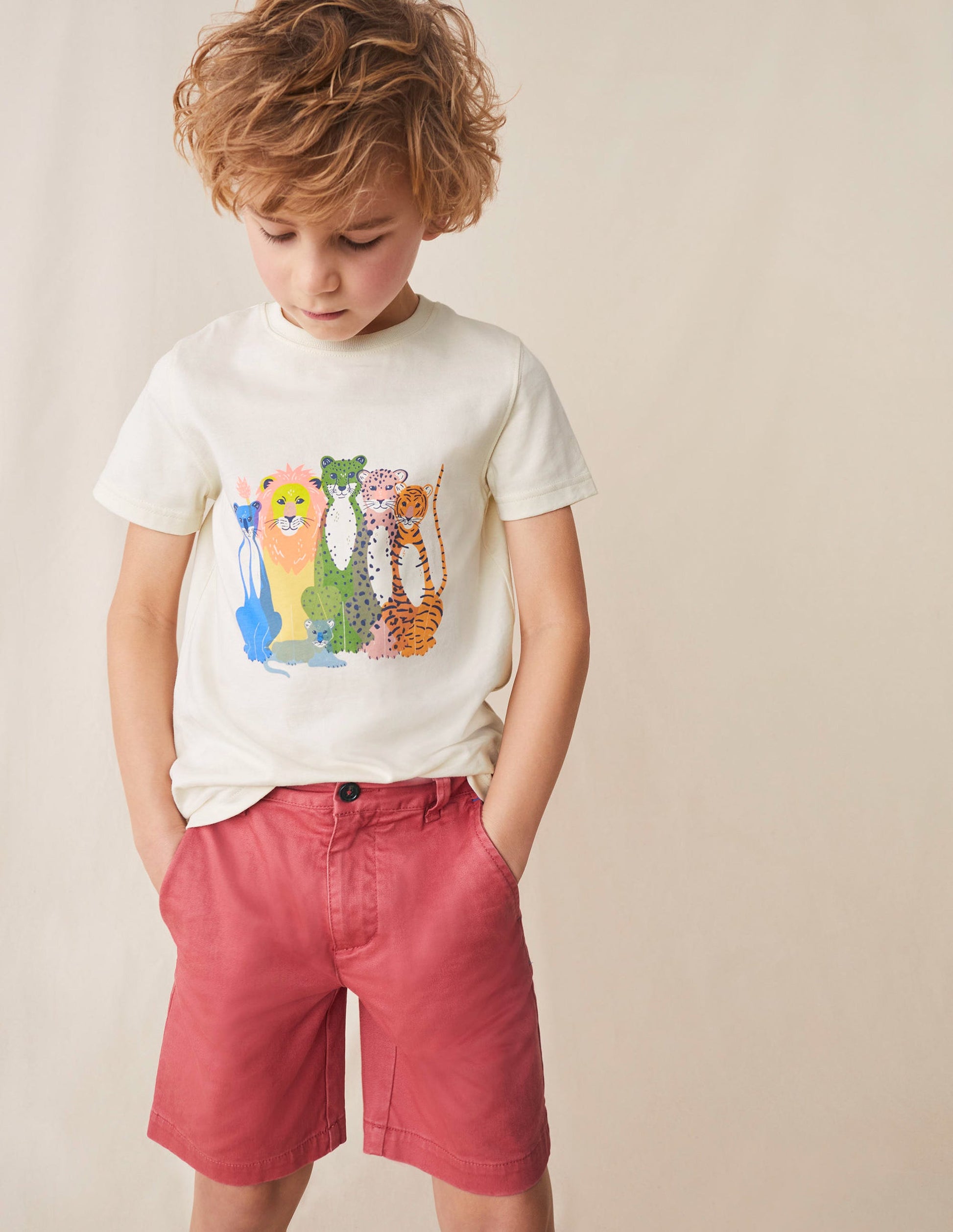 Classic Chino Shorts-Washed Cherry Tomato-4