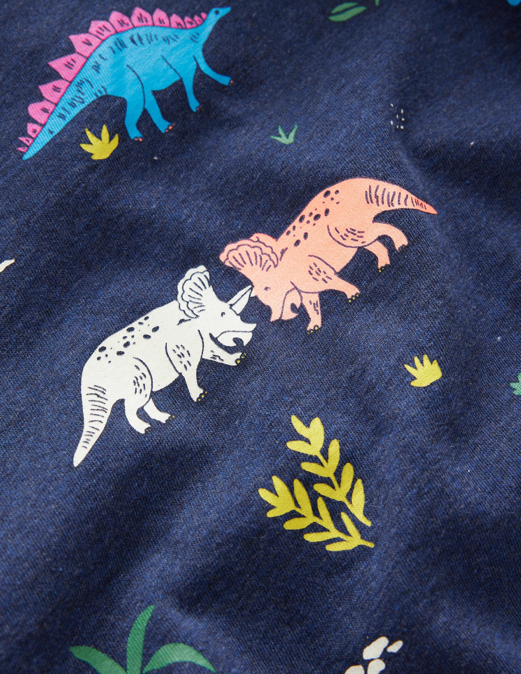 GITD Printed T-shirt-Navy Marl - Image 3