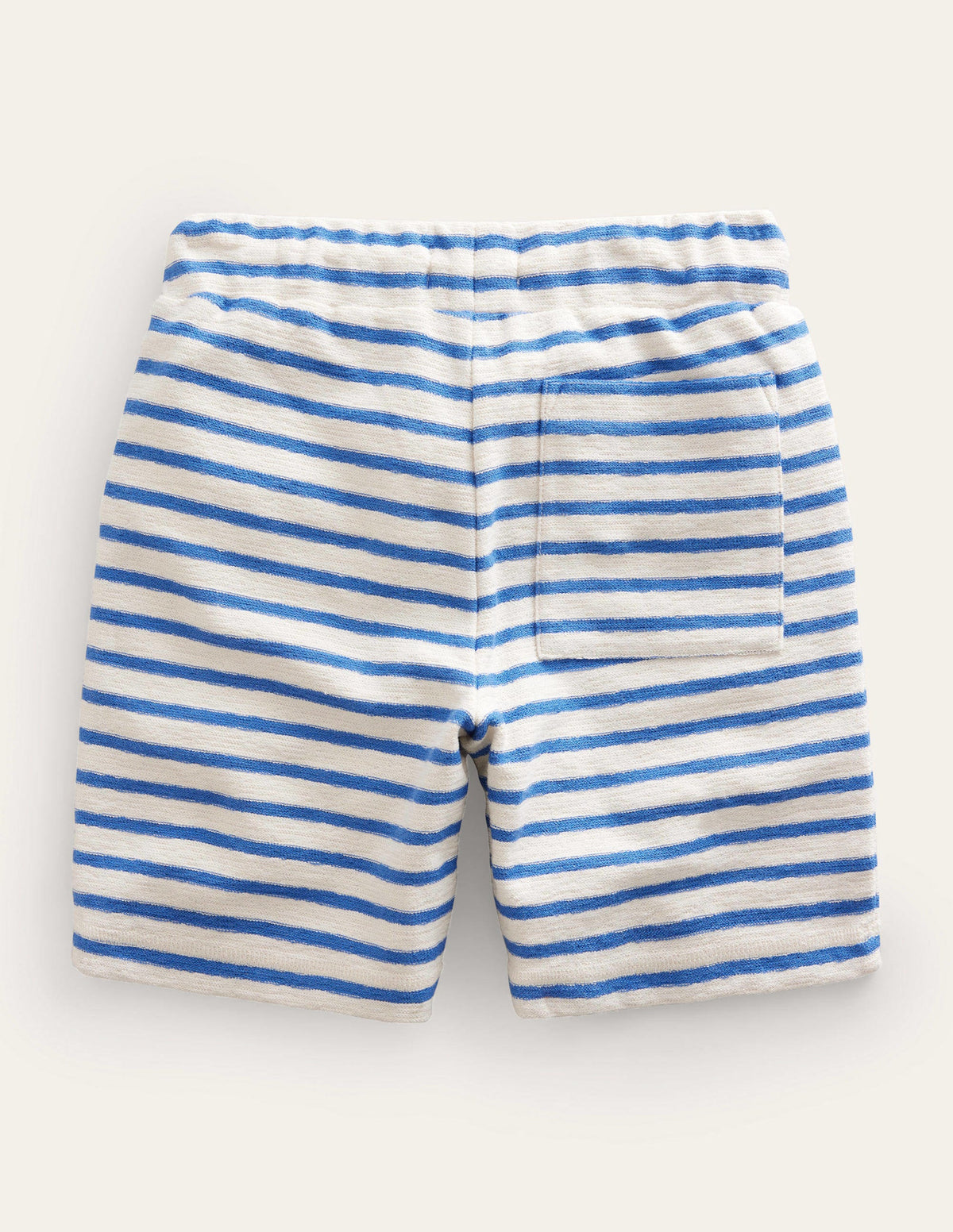 Textured Jersey Short-Delft Blue/White - Image 2