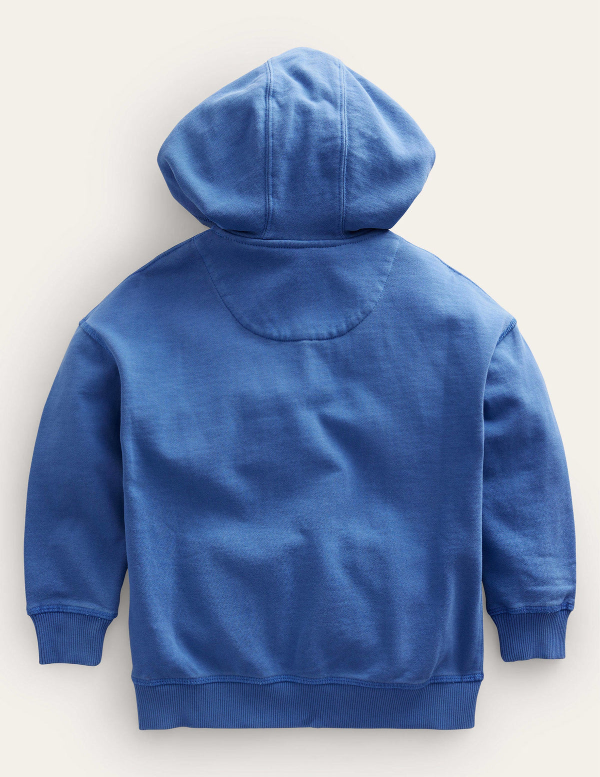 Garment Dye Zip-Though Hoodie-Delft Blue-2