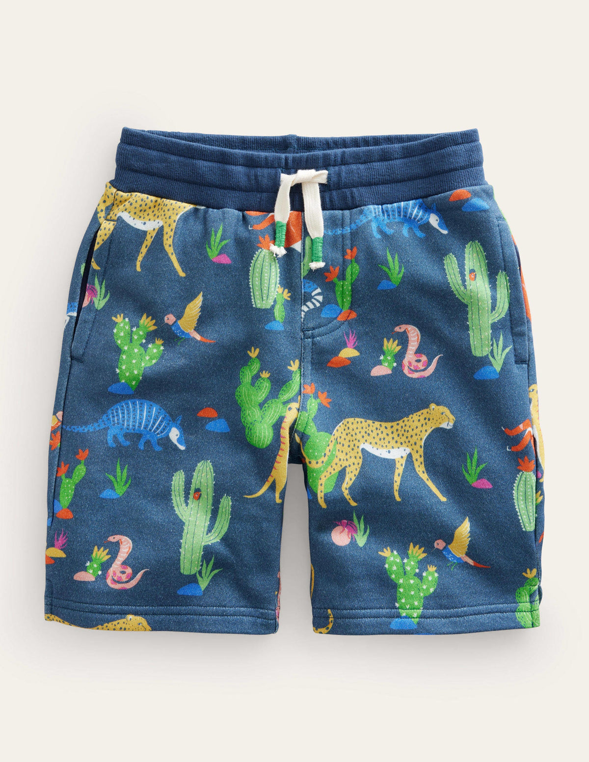 Printed Jersey Shorts-Multi Animals - Image 1