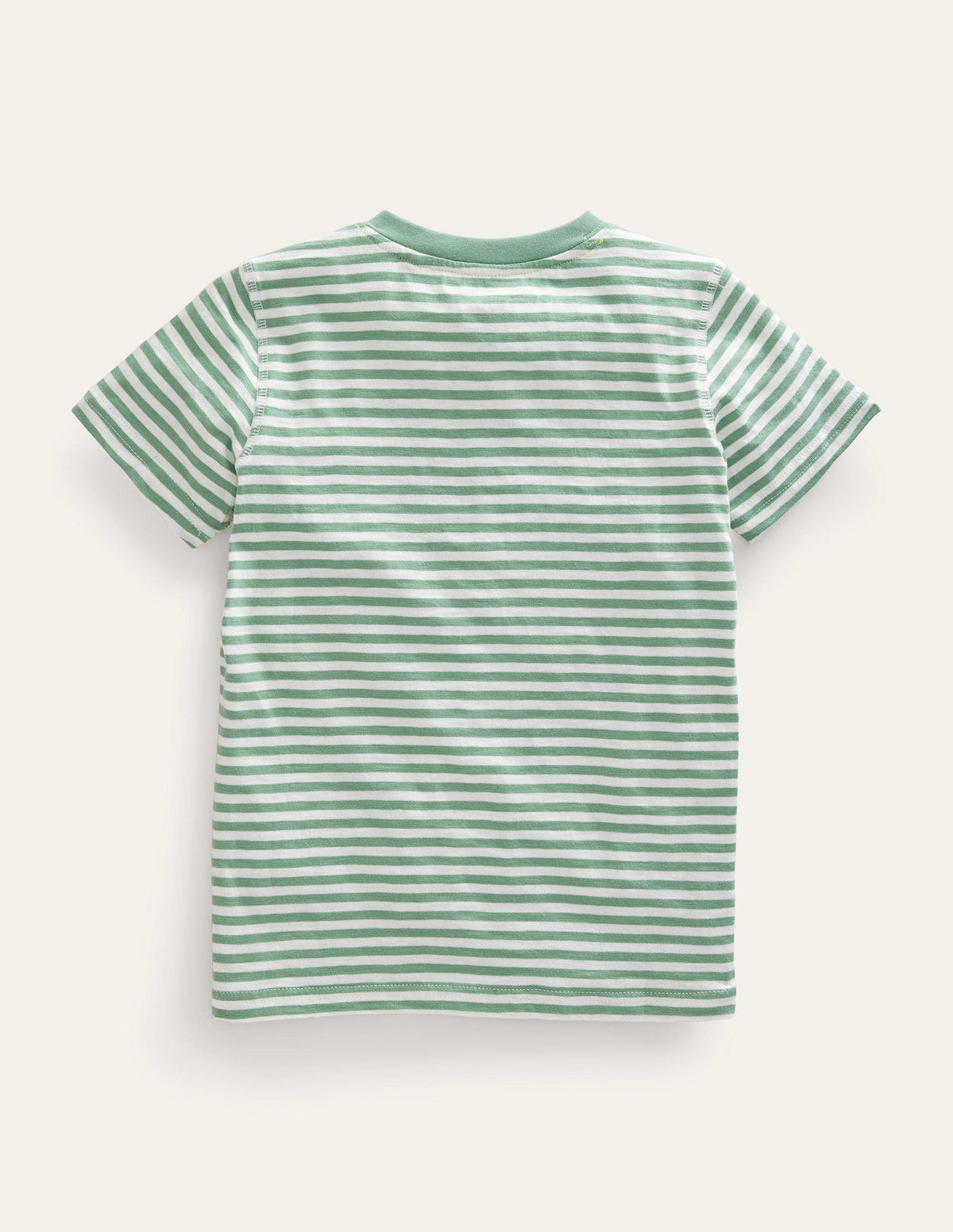 Washed Cotton Henley T-shirt-Pea Green-2