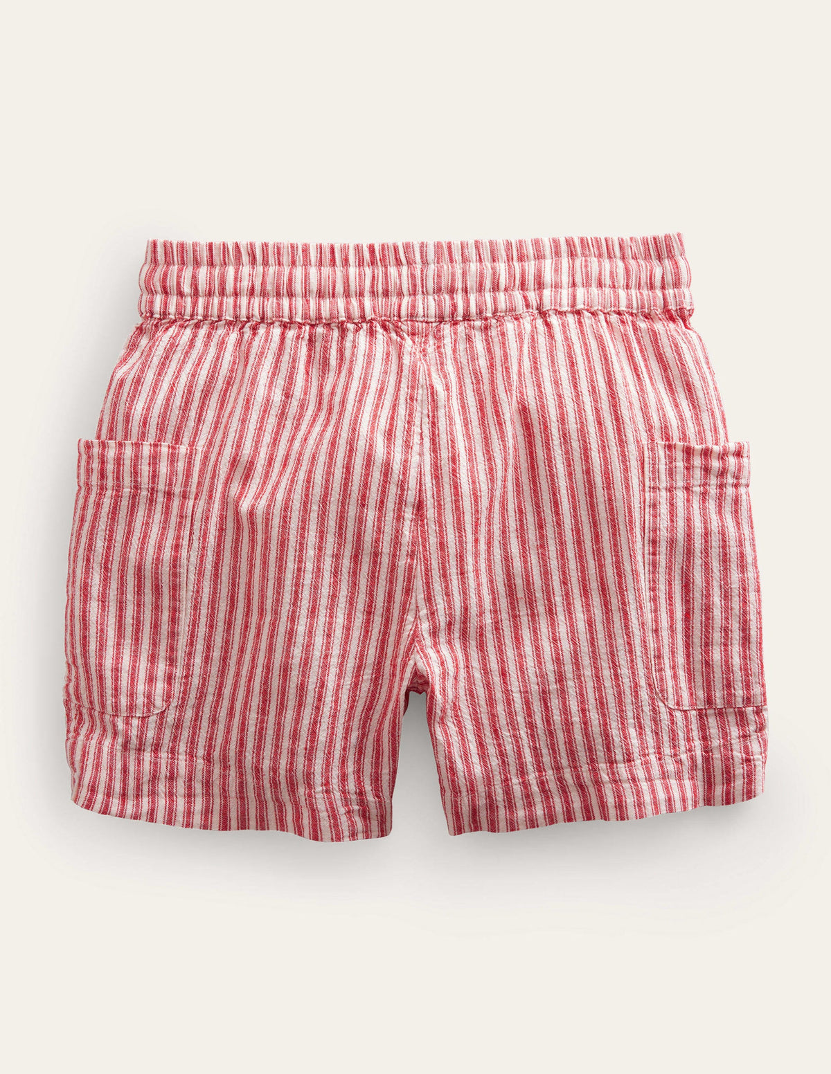 Pocket Shorts-Strawberry Tart Red Ticking - Image 2