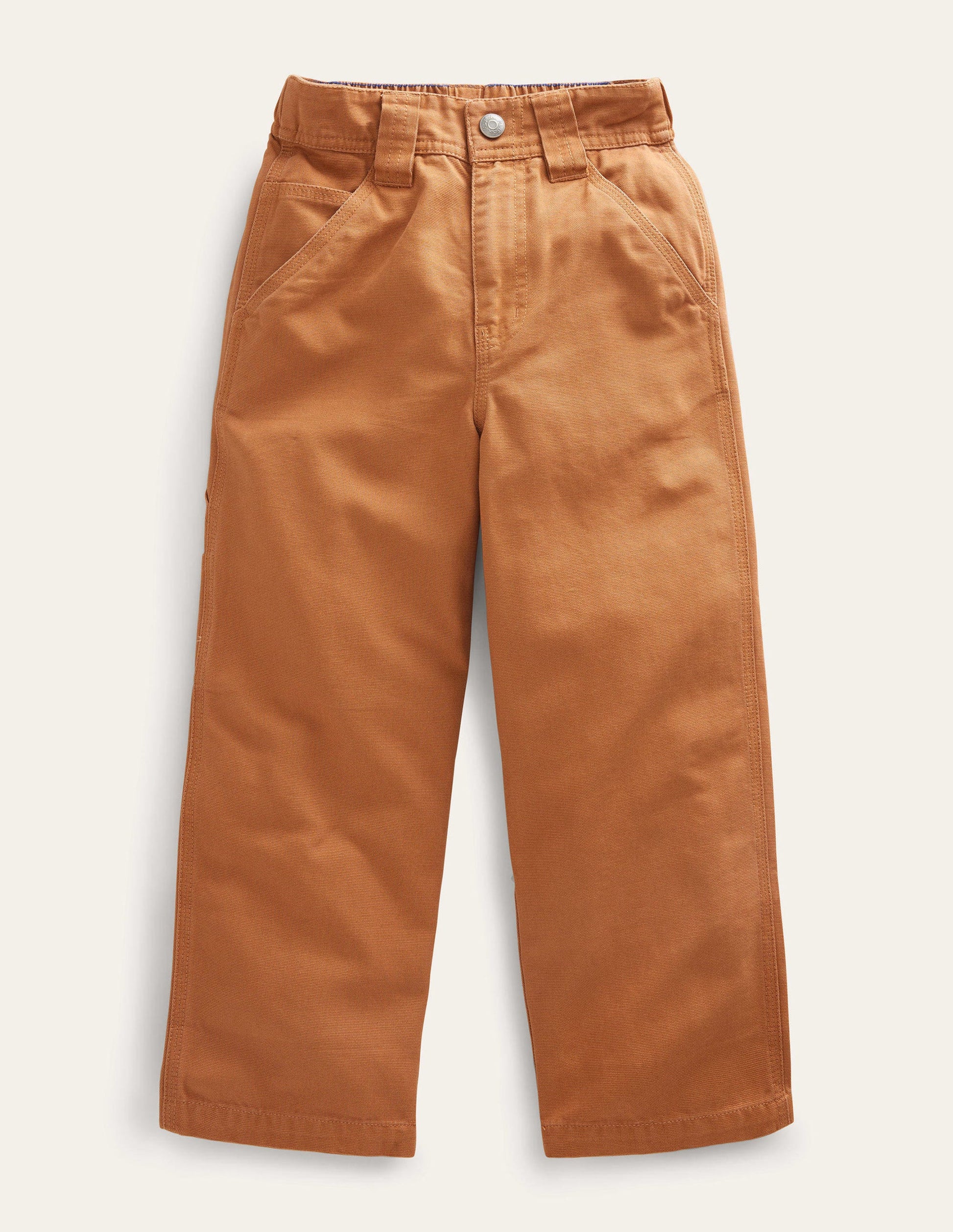 Canvas Carpenter Pants-Butterscotch Brown-1