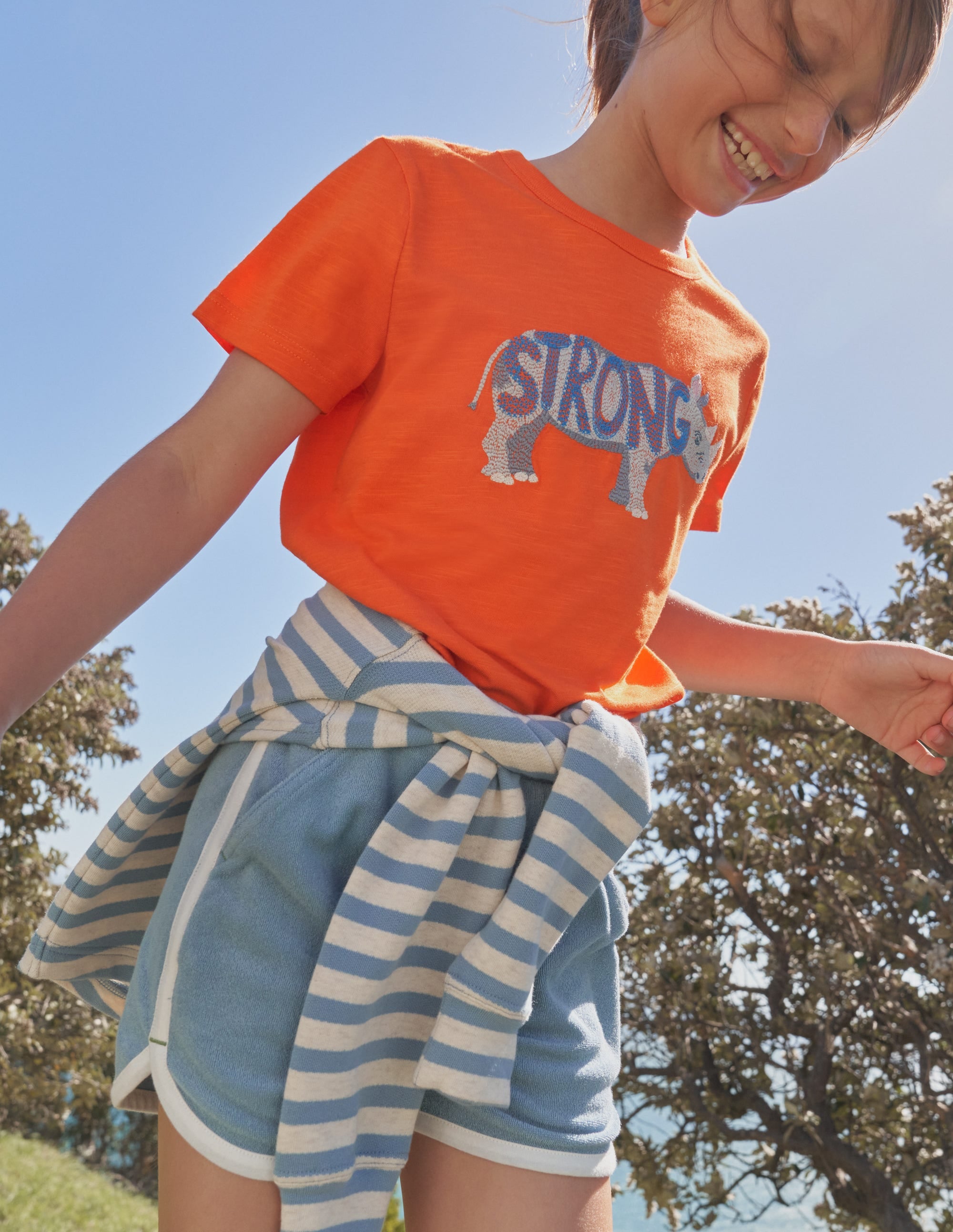 Retro Shorts-Pebble Blue - Image 4