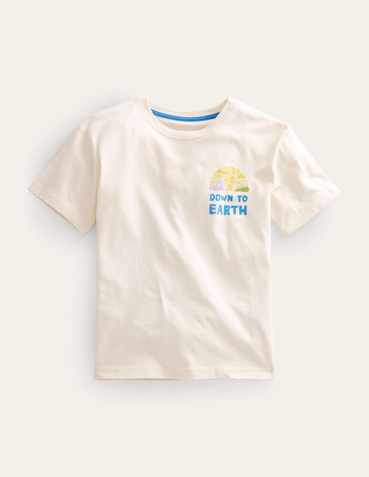 Front and Back Logo T-shirt-Ivory Sun-1