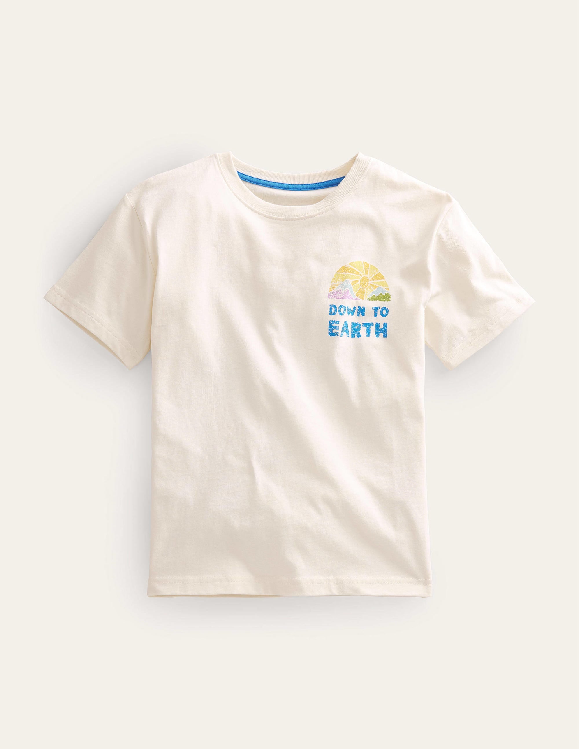 Front and Back Logo T-shirt-Ivory Sun - Image 1