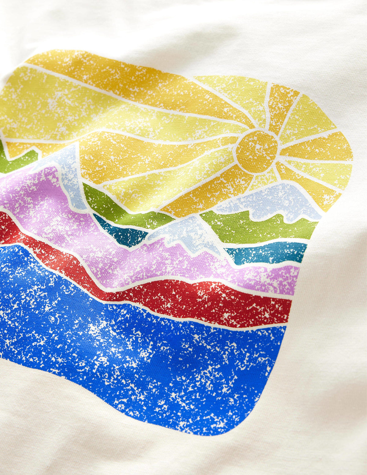 Front and Back Logo T-shirt-Ivory Sun - Image 2