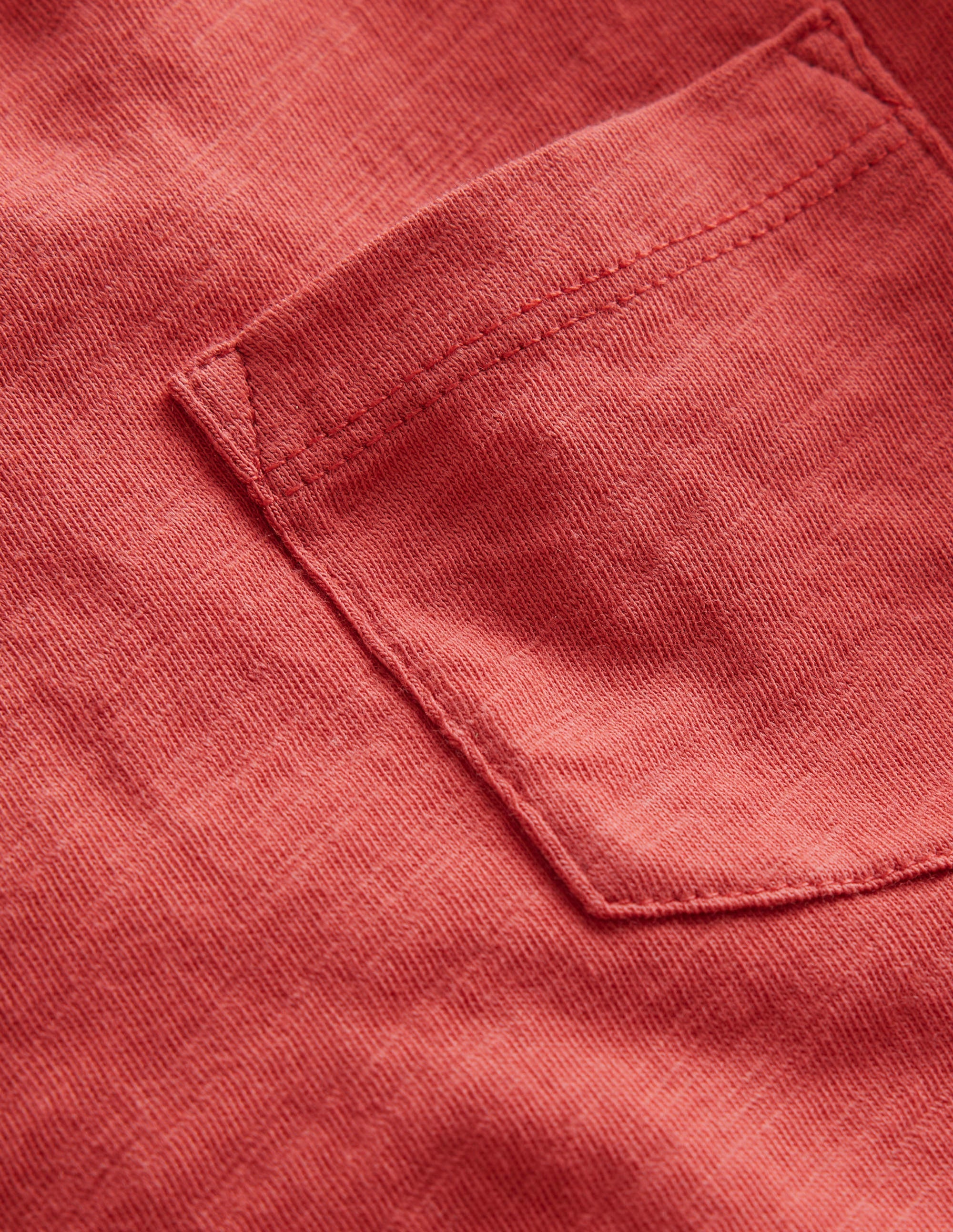 Washed Slub T-shirt-Washed Jam Red - Image 3