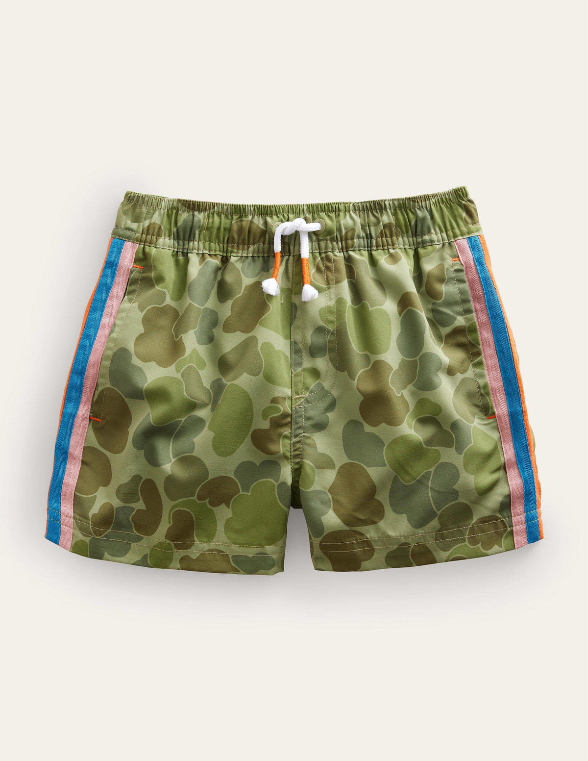 Sporty Stripe Short-Green Bubble Camo-1