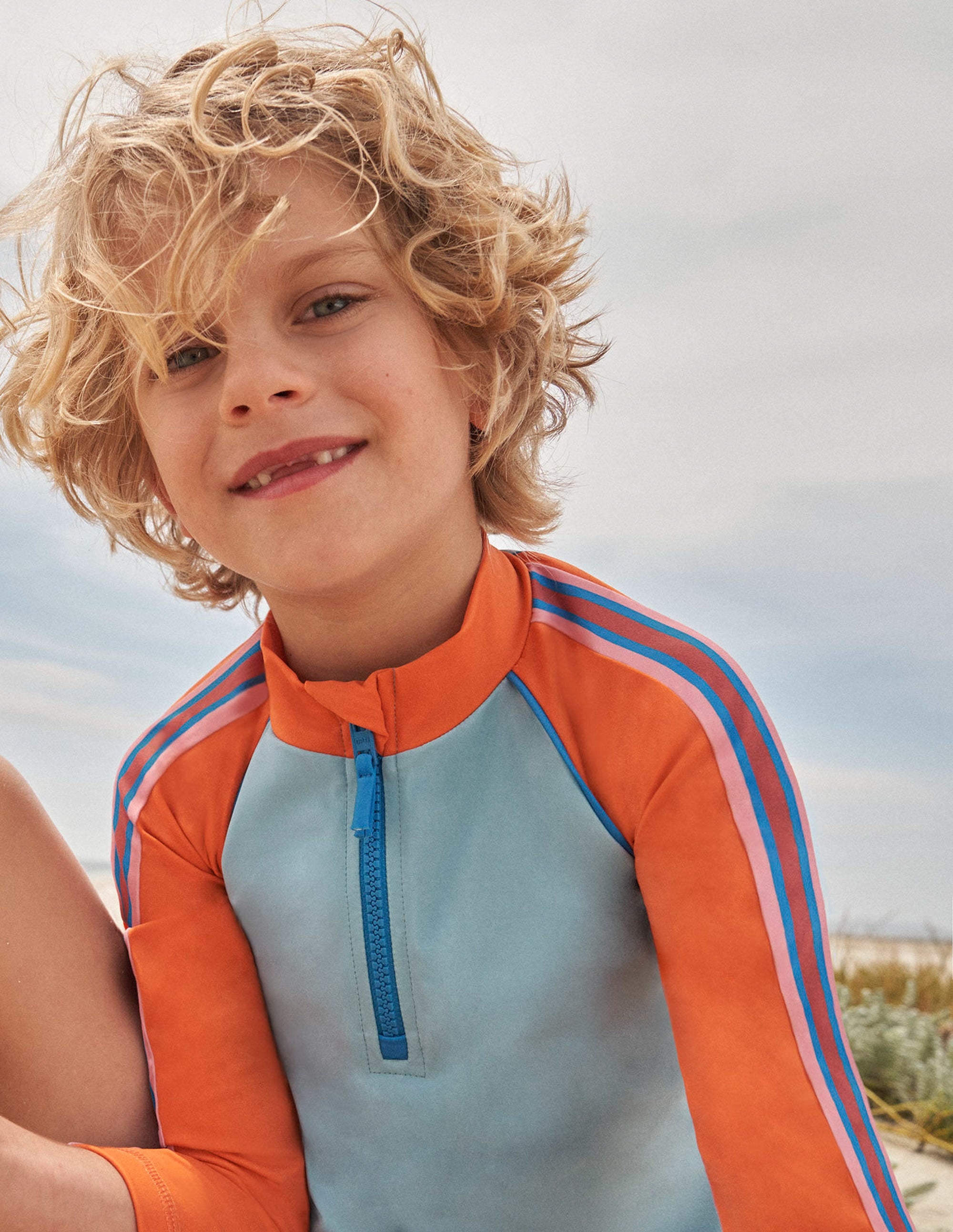Half Zip Rash Guard-Tourmaline - Image 4