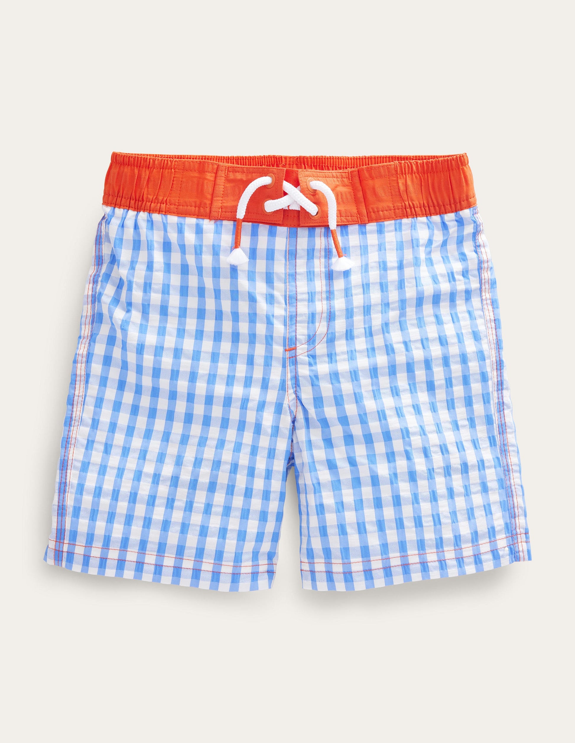 Board Shorts-Cabana Blue, Gingham Check-1