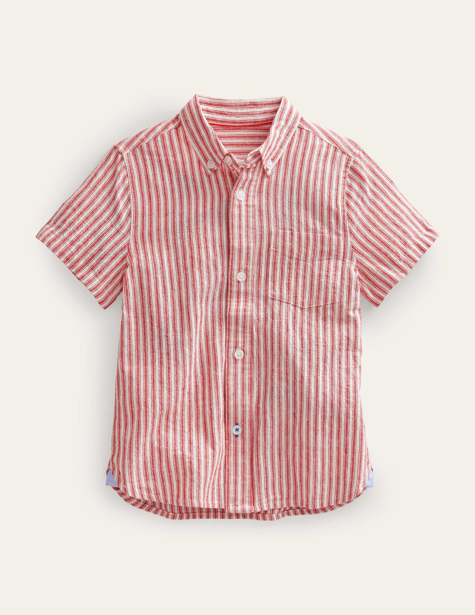 Strawberry Ticking Shirt-Red Ticking Stripe-1