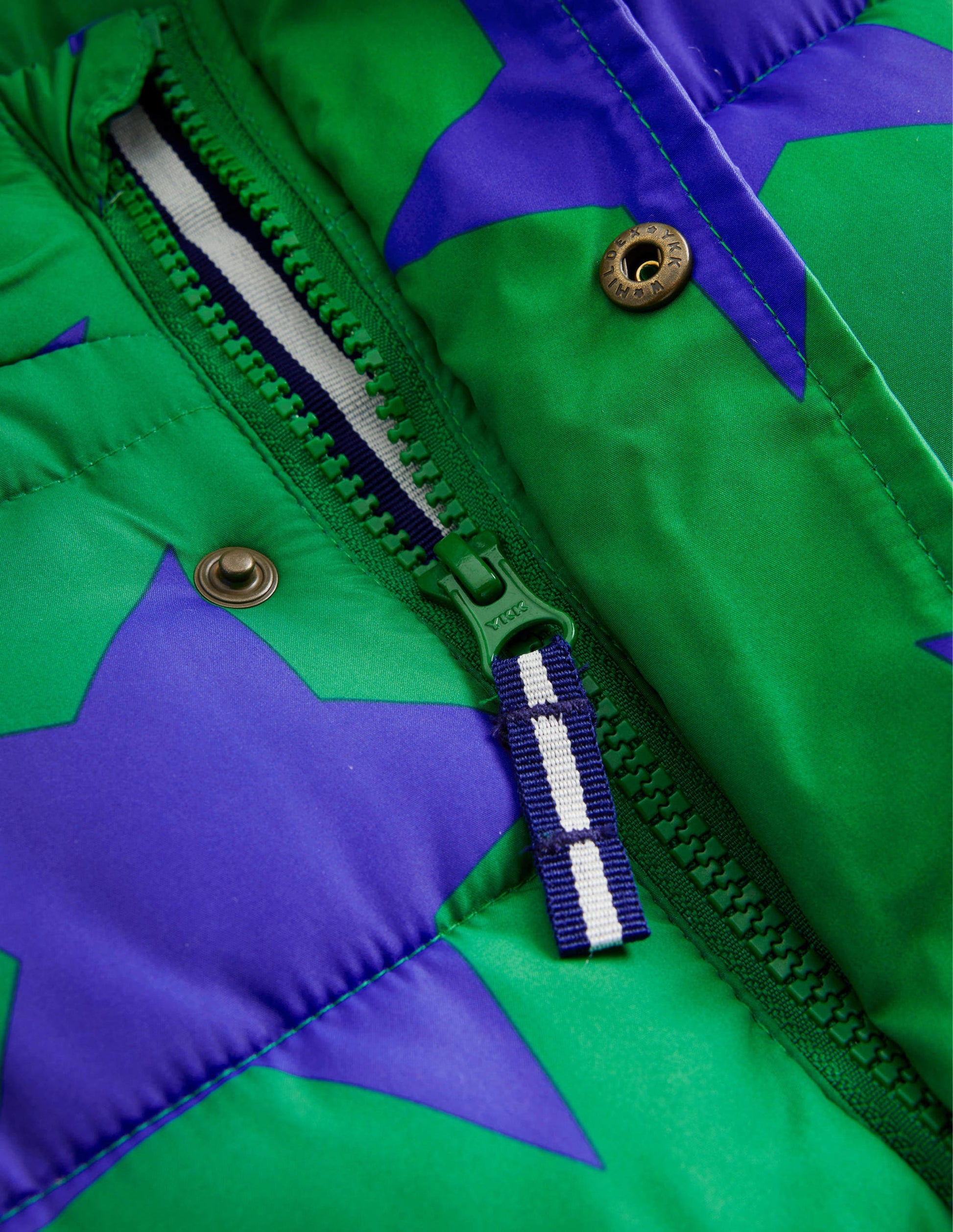 2-in-1 Padded Coat-Deep Green Star-3