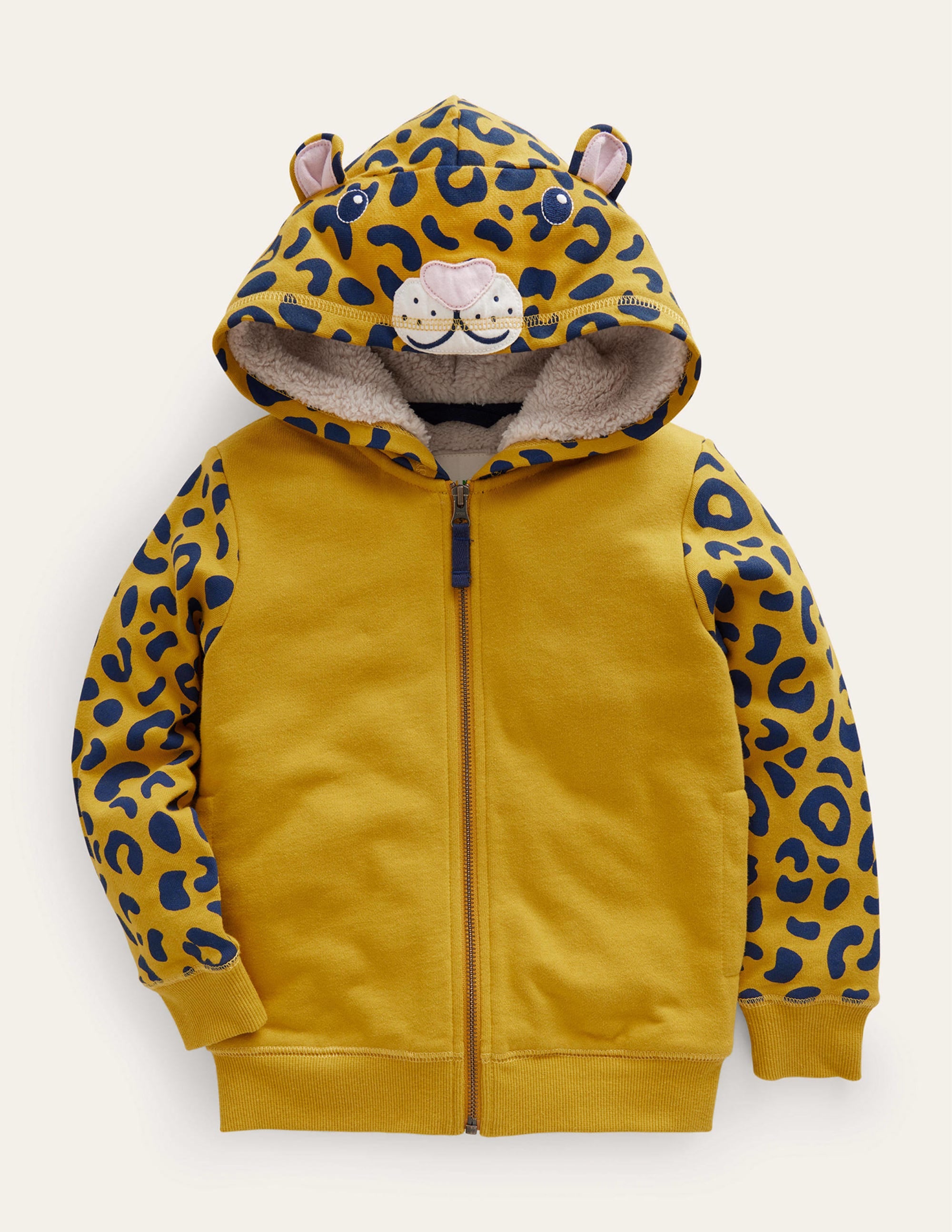 Novelty Hoodie-Dijon Yellow Leopard - Image 1
