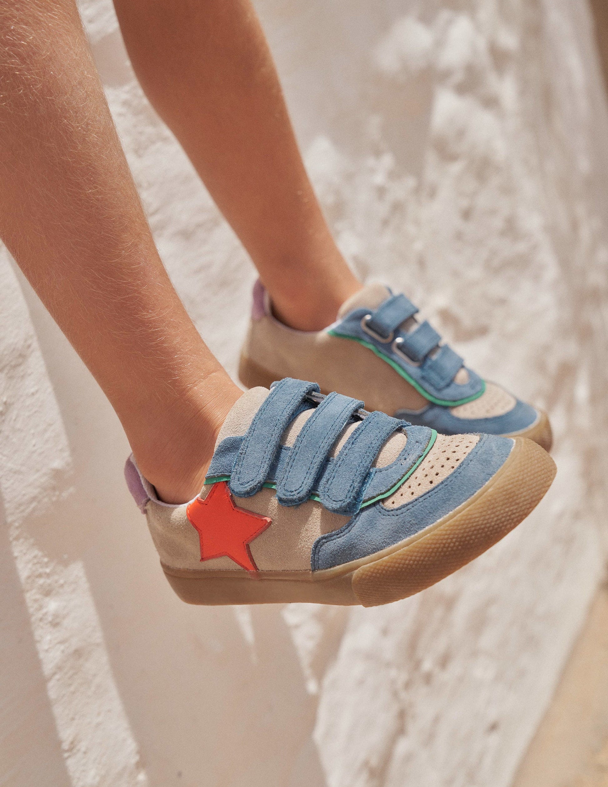 Leather Low Tops (Boys)-Multi-4