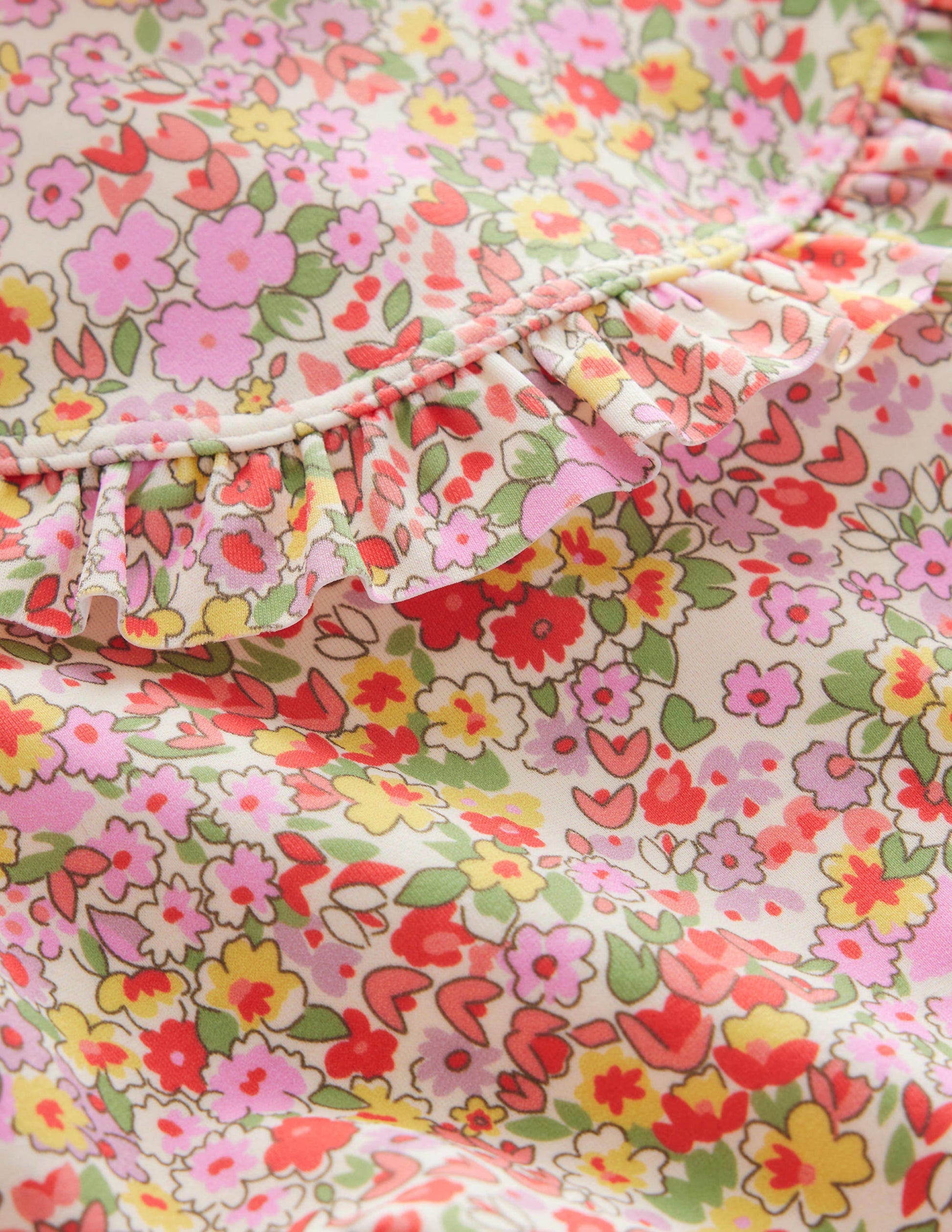 Frilly Surf Suit-Multi Spring Time Floral-3