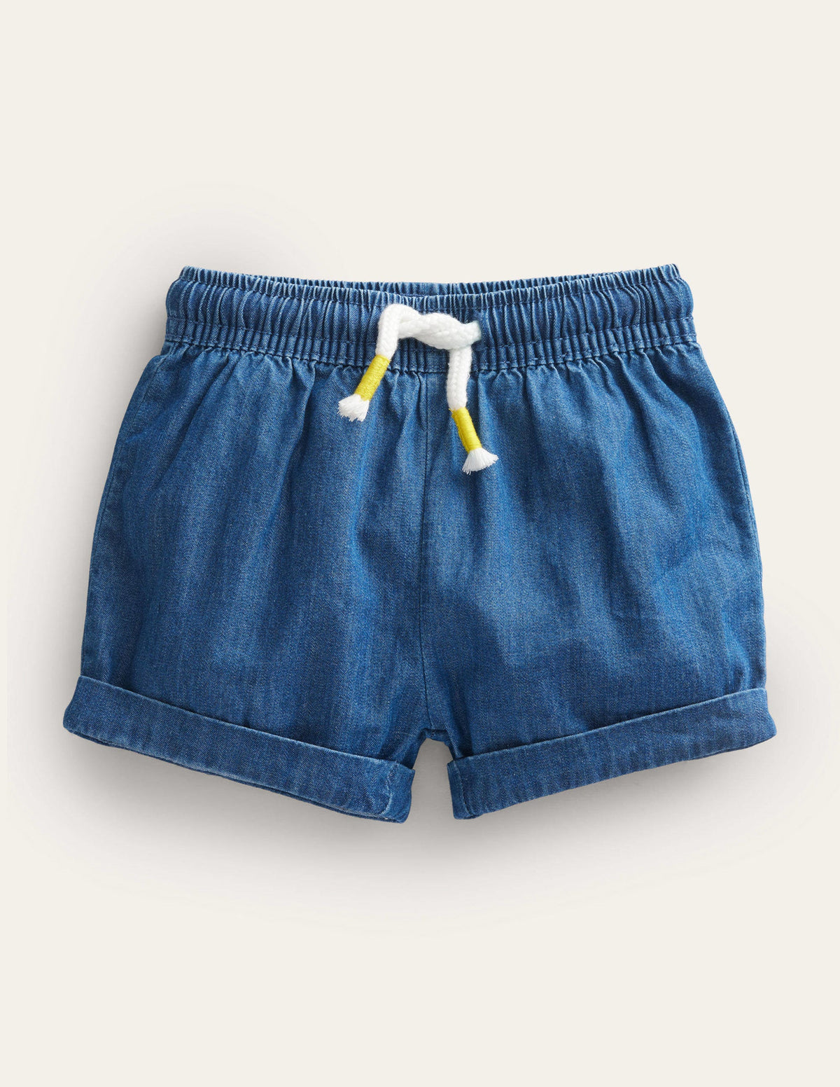 Woven Shorts-Mid Chambray - Image 1