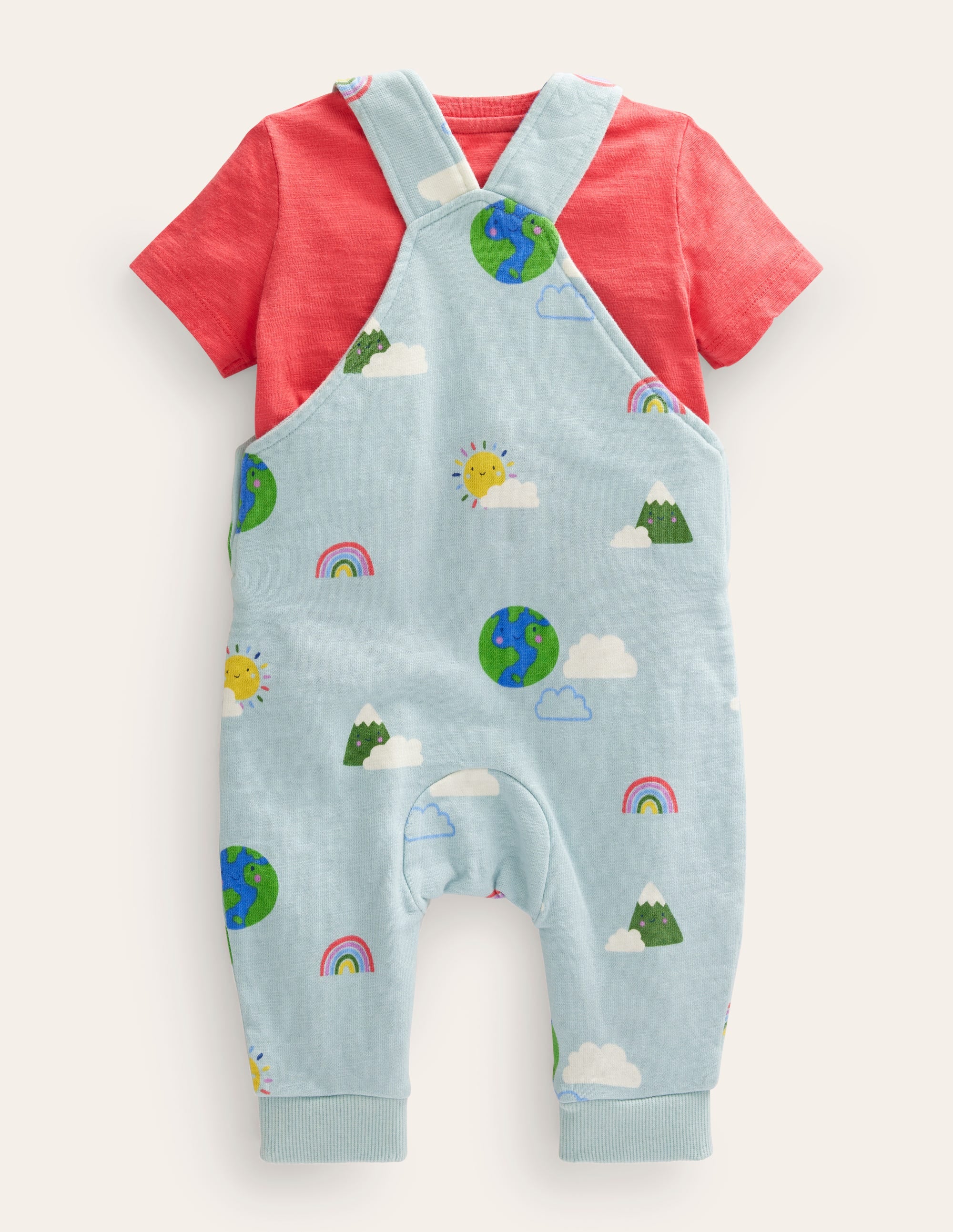 Jersey Dungaree Set-Multi Weather - Image 2