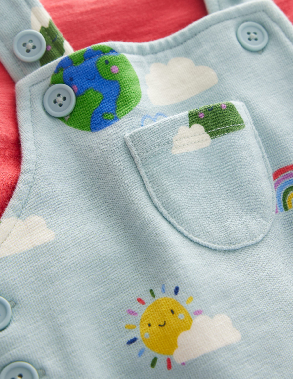 Jersey Dungaree Set-Multi Weather-3