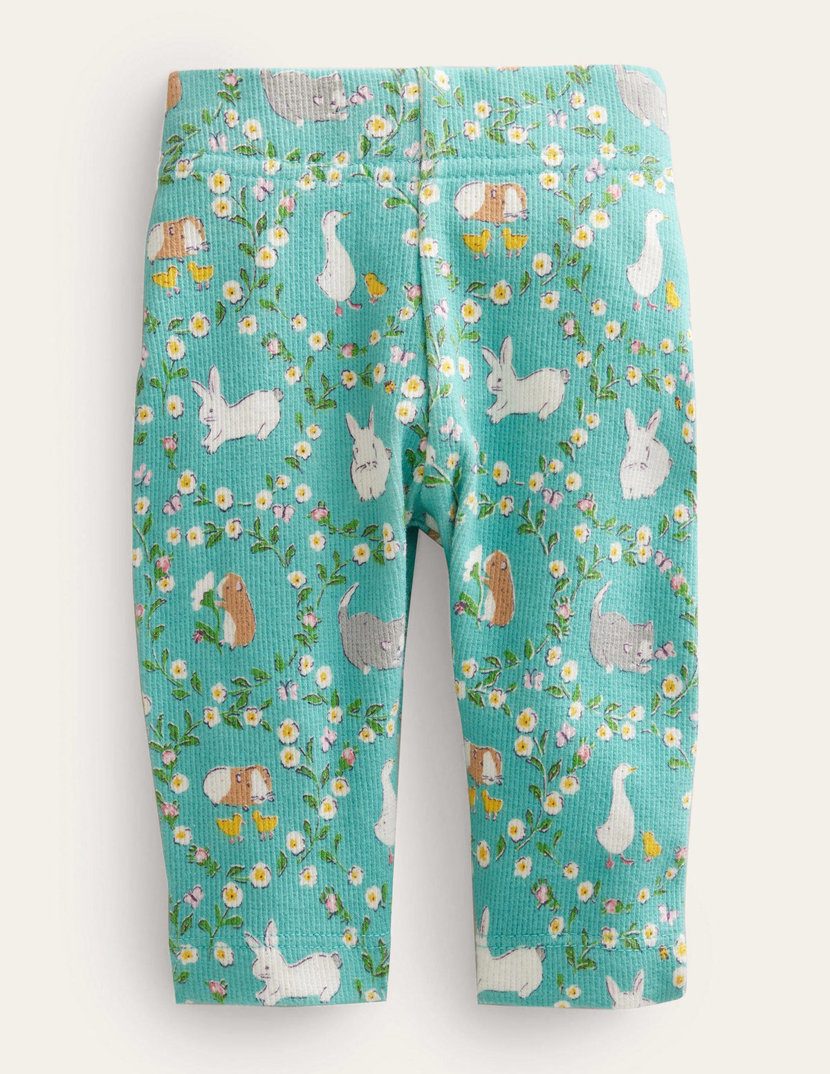Printed Legging-Hot Spring Green Bunny-1