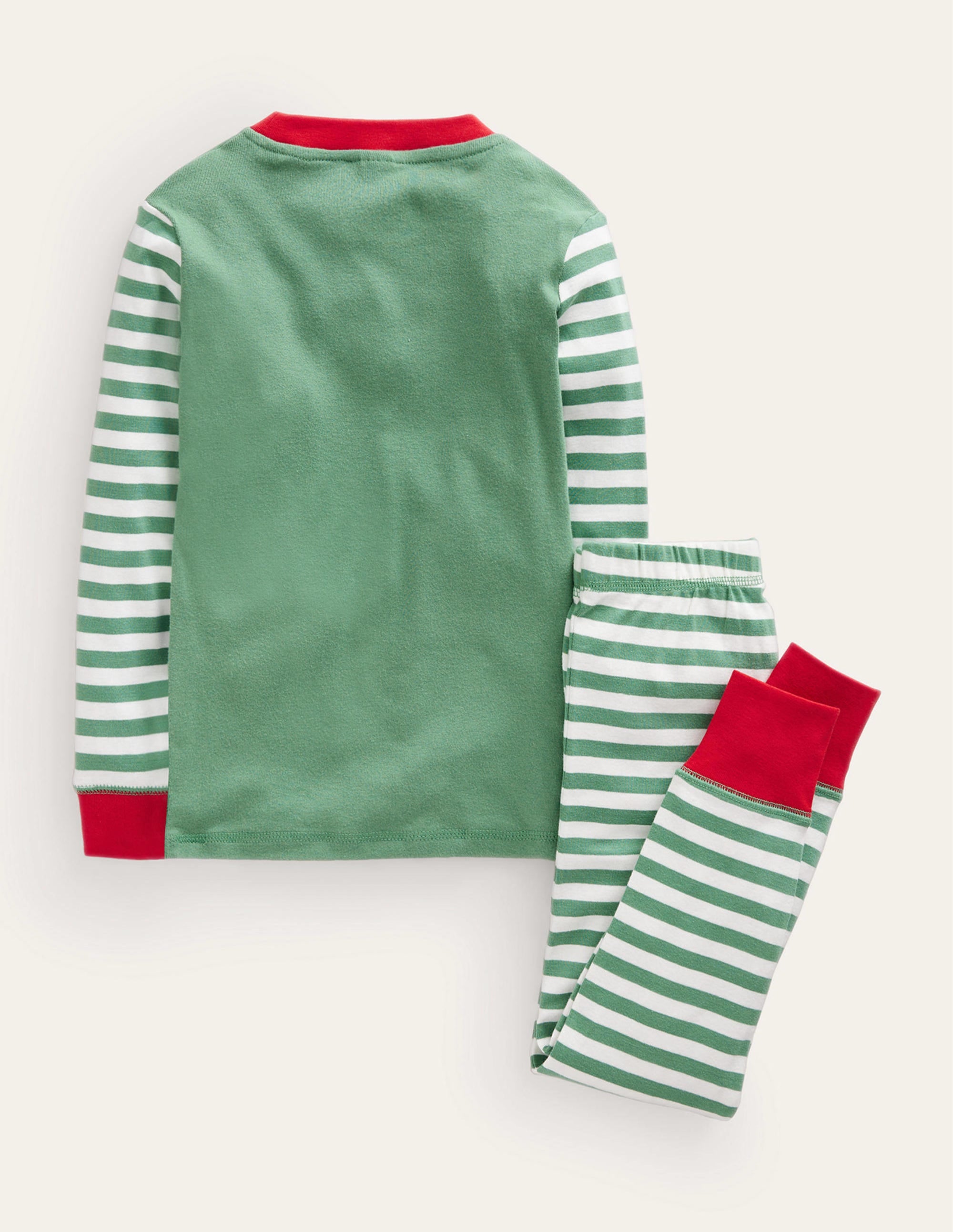Snug Long John Pajamas-Green Elf - Image 2