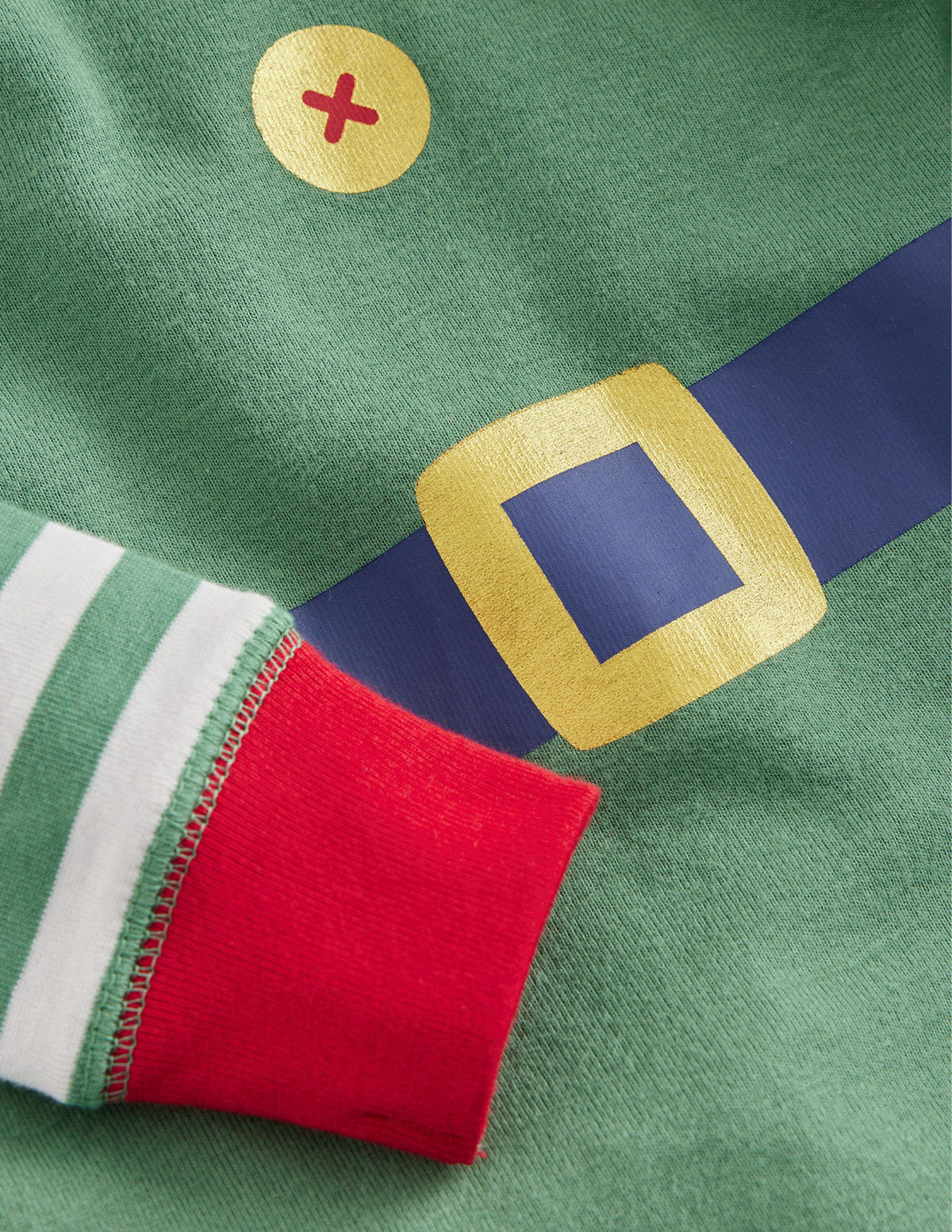 Snug Long John Pajamas-Green Elf-3