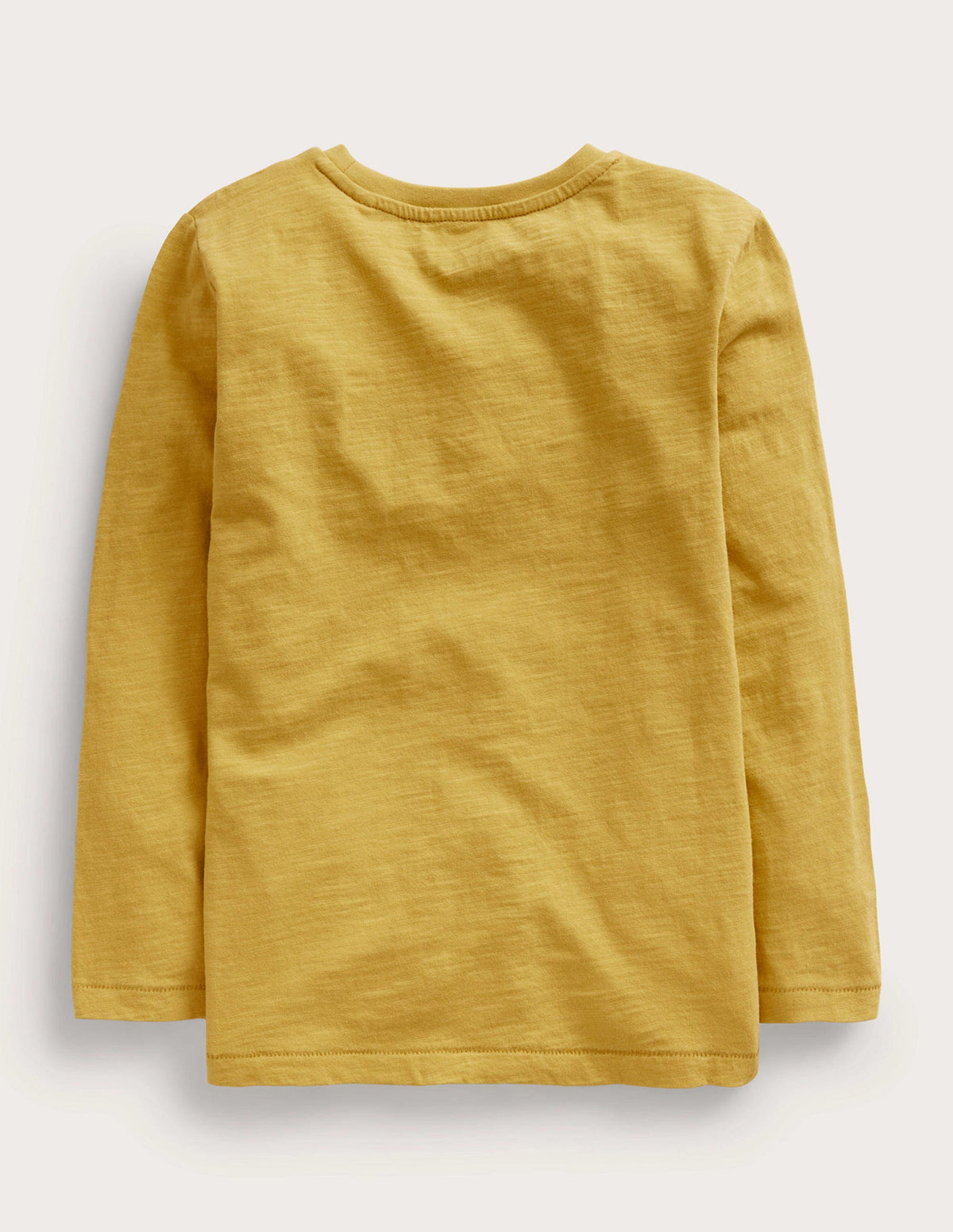 Long-sleeved Washed T-shirt-Oil Yellow-2