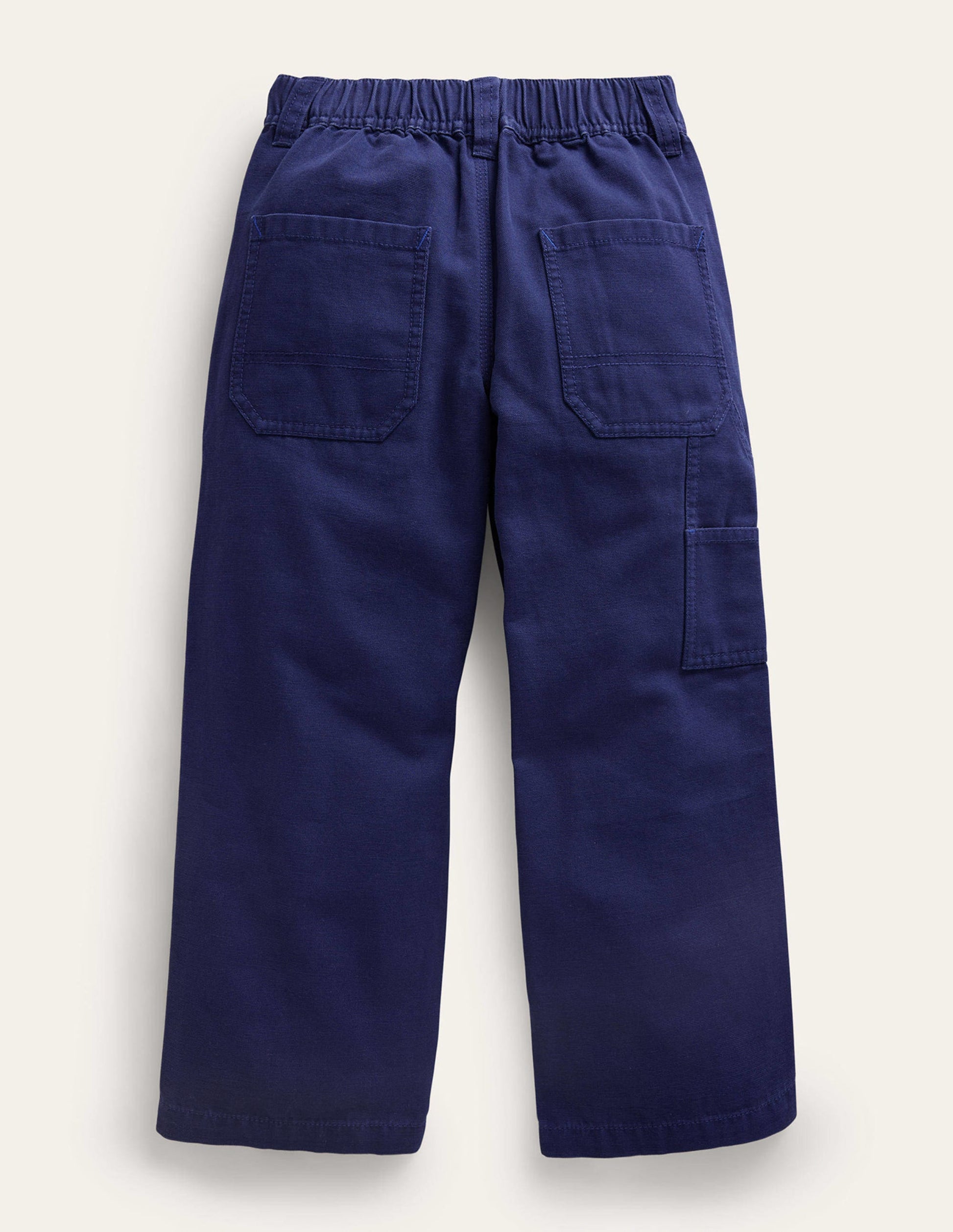 Canvas Carpenter Pants-College Navy-2