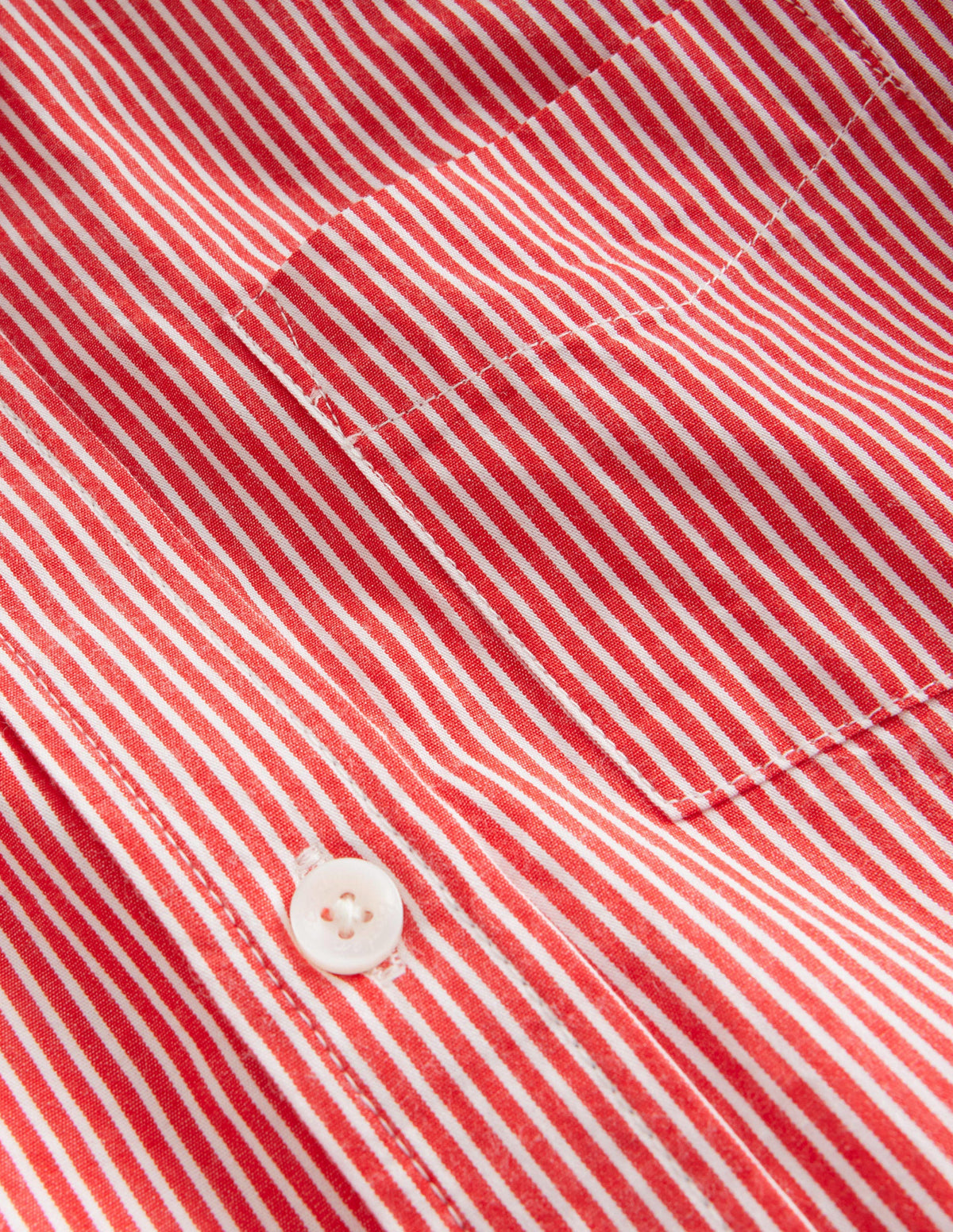 Cotton Shirt-Brilliant Red/Ivory - Image 3