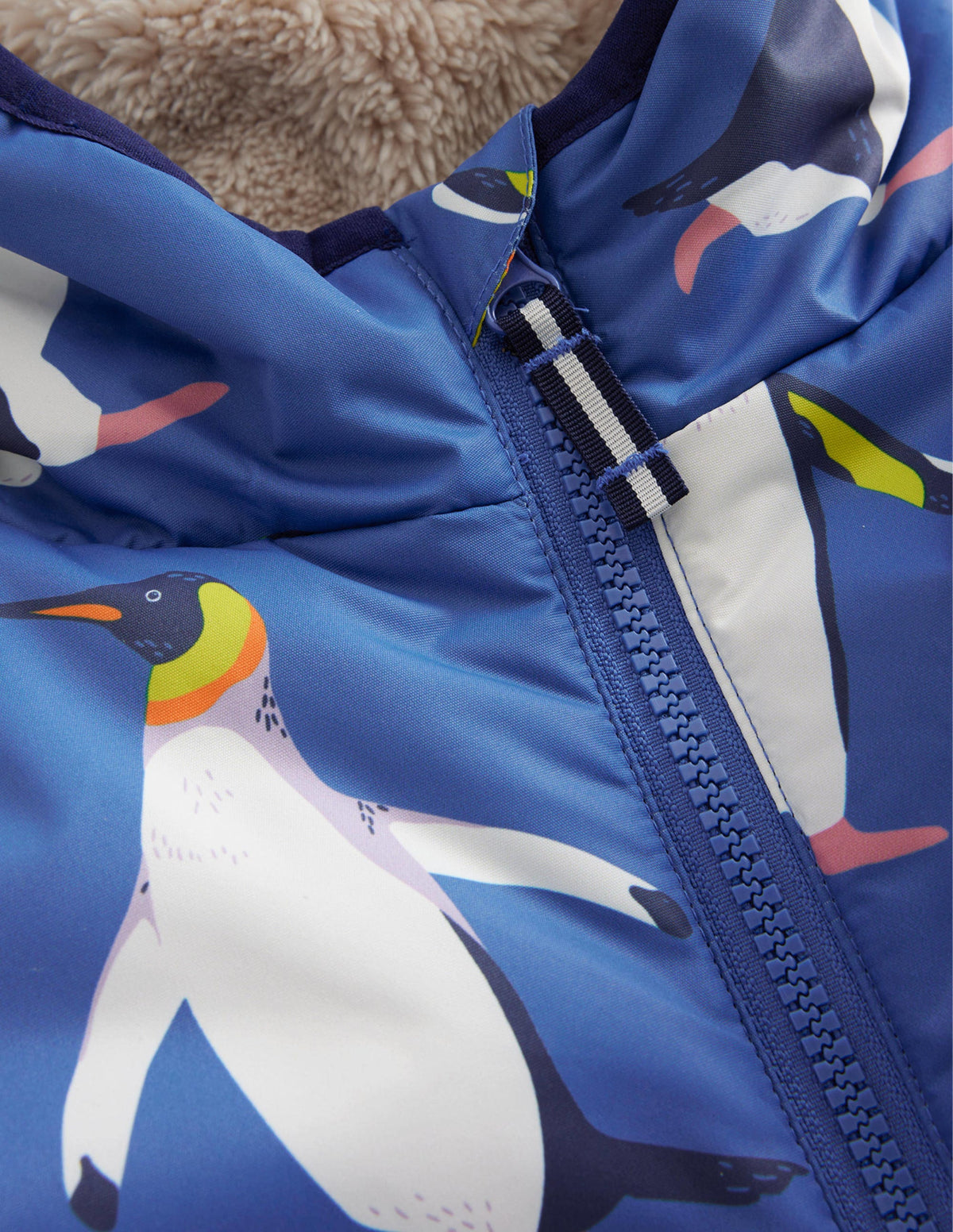 Sherpa Lined Anorak-Penguin Print - Image 3