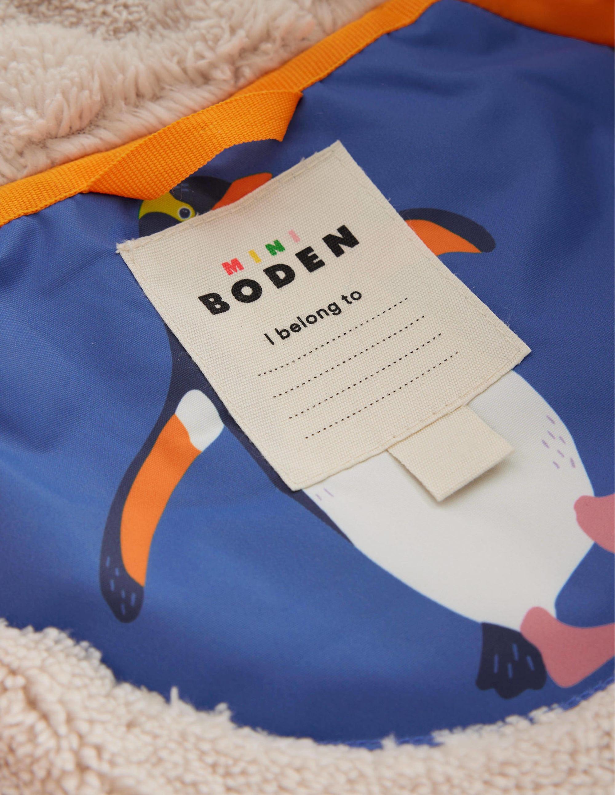 Sherpa Lined Anorak-Penguin Print - Image 4