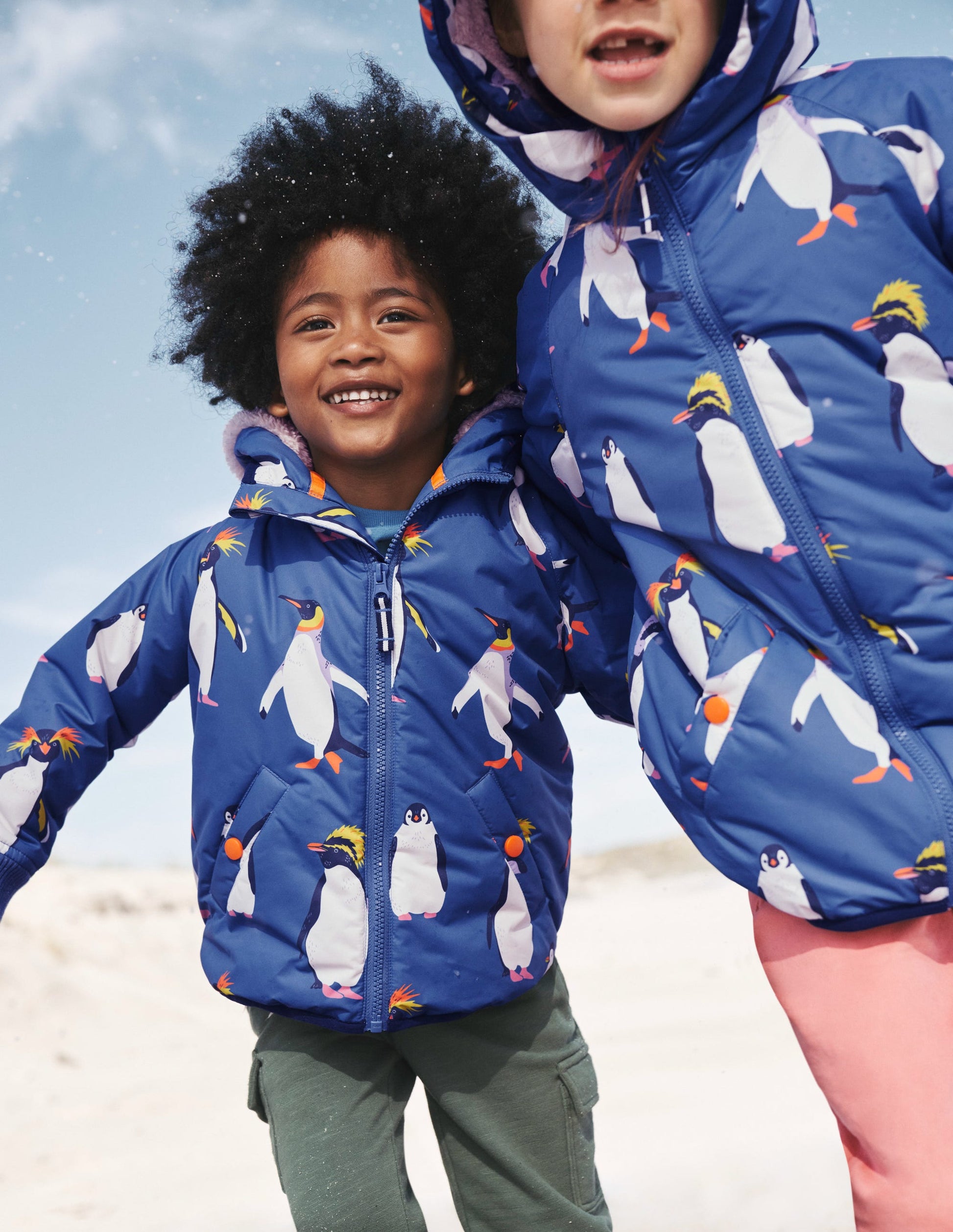 Sherpa Lined Anorak-Penguin Print-5