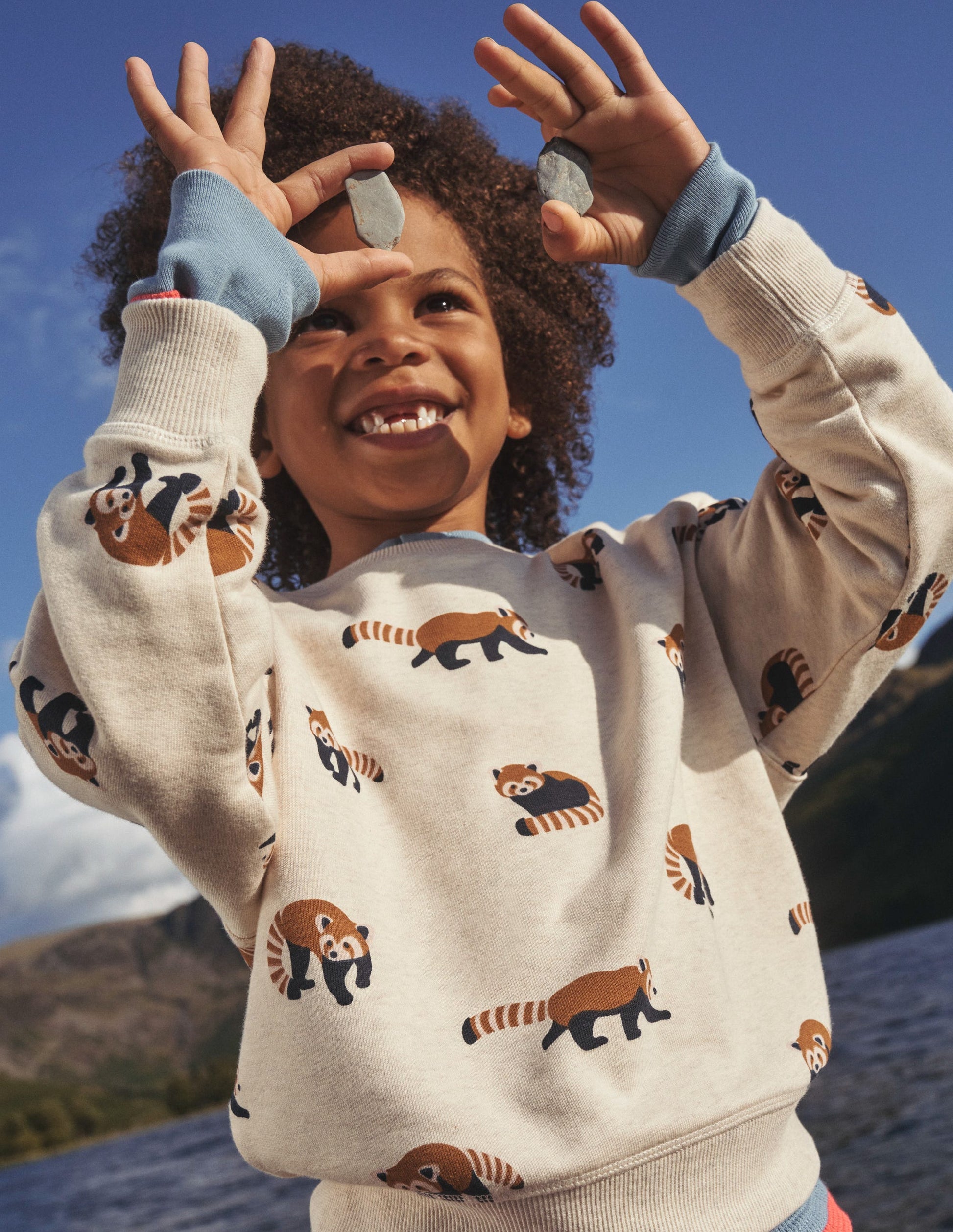 Printed Sweatshirt-Red Panda Print-4