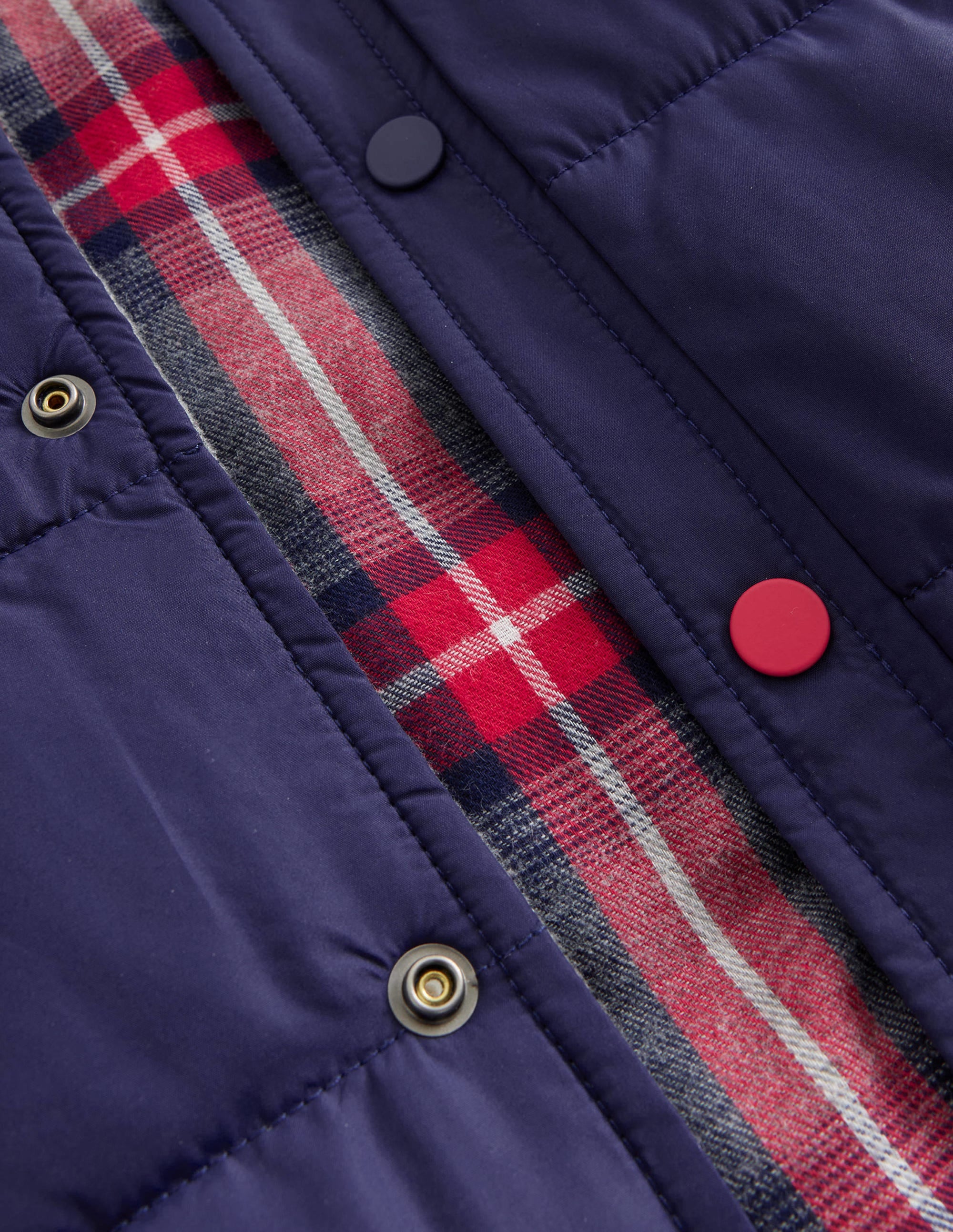 Reversible Quilted Shacket-College Navy - Image 3