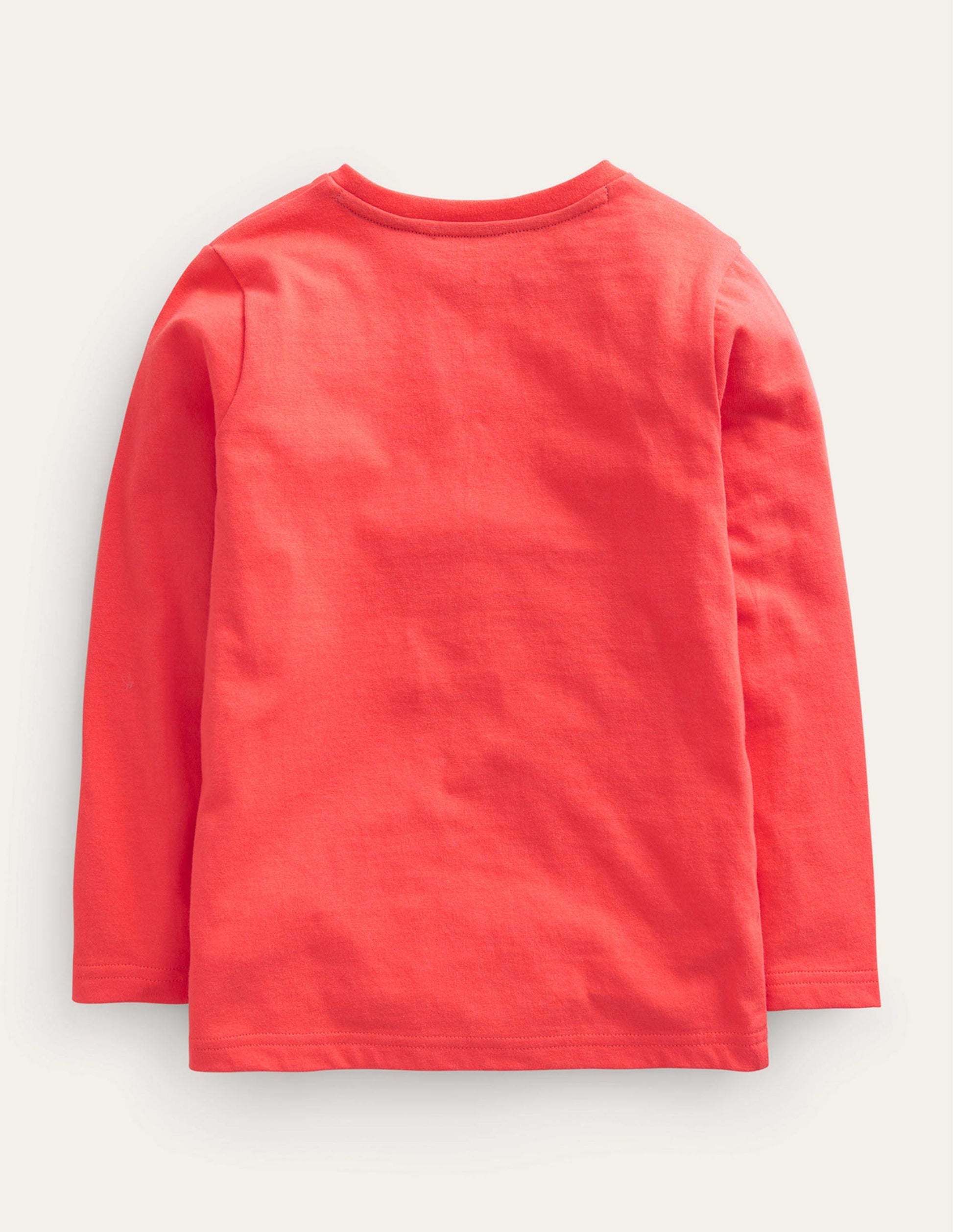 Train Appliqué Cotton T-Shirt-Hot Pepper-2