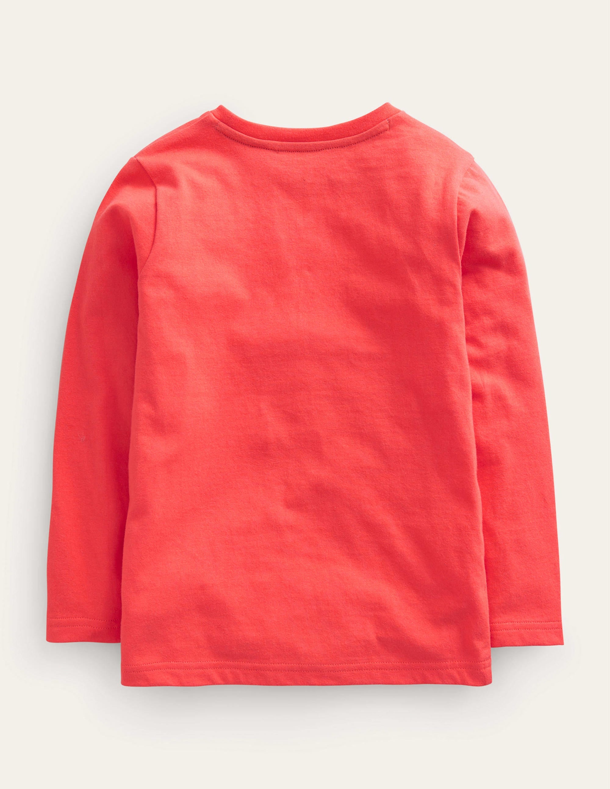 Train Appliqué Cotton T-Shirt-Hot Pepper - Image 2