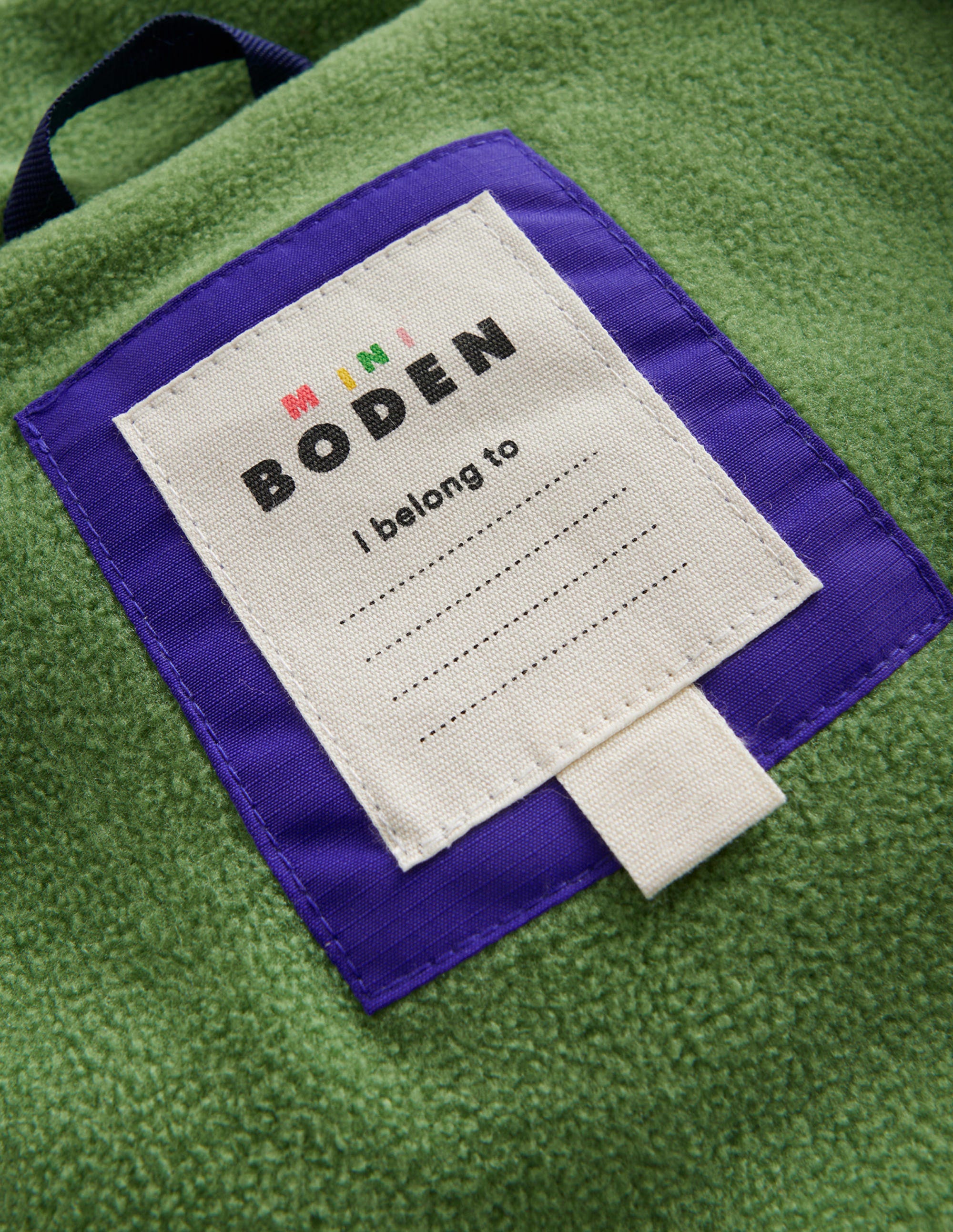 Fleece Lined Padded Coat-Bluing - Image 4