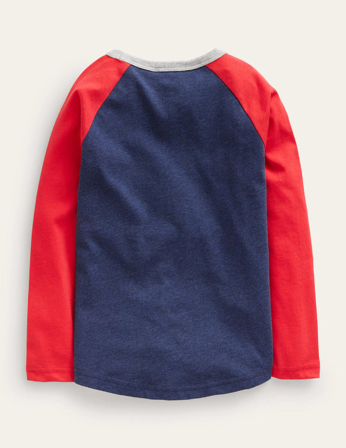 Christmas Guinea Pig Raglan-Rockabilly Red/Blue Marl - Image 2