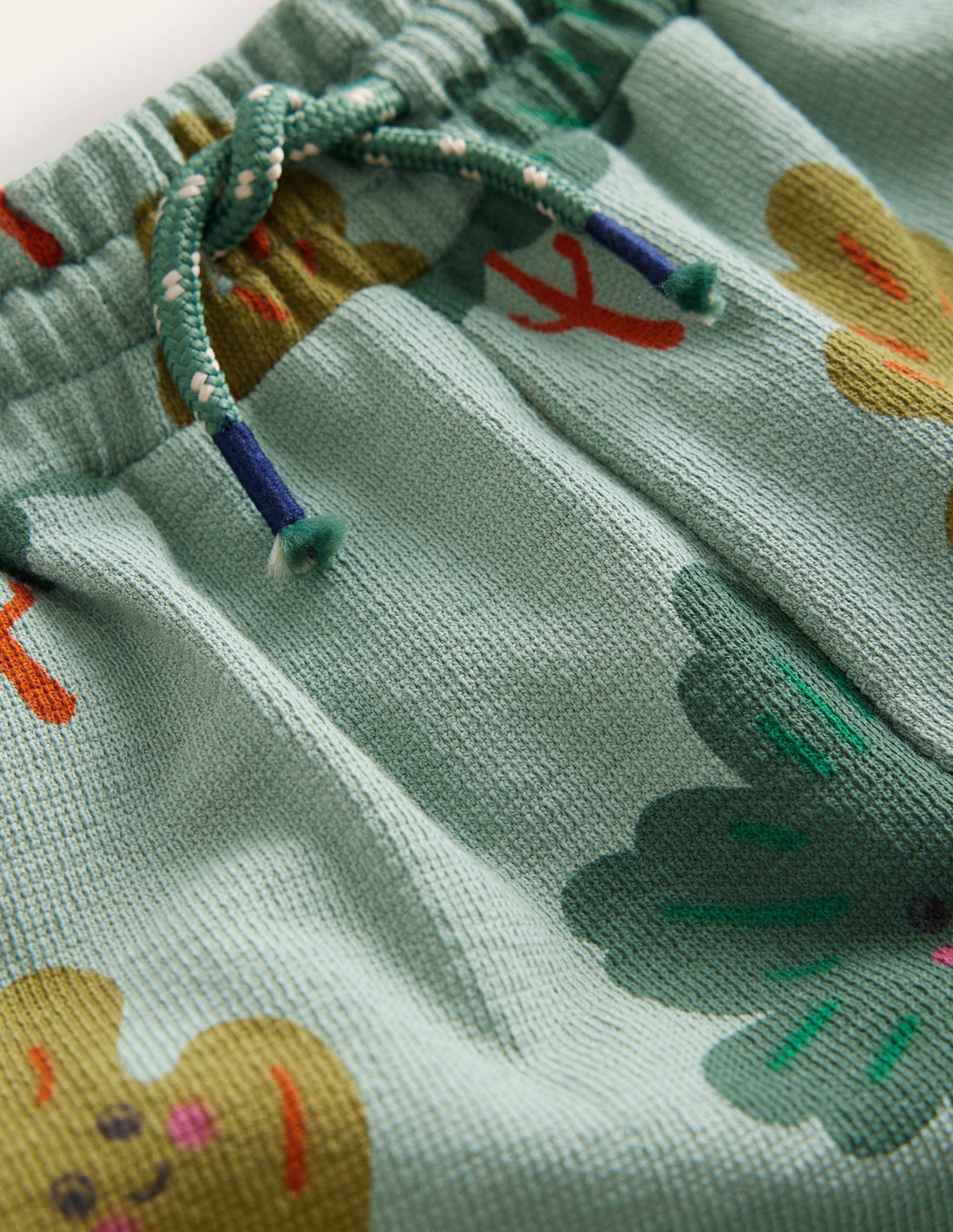 Printed Cosy Relaxed Joggers-Monster Green Trees - Image 3