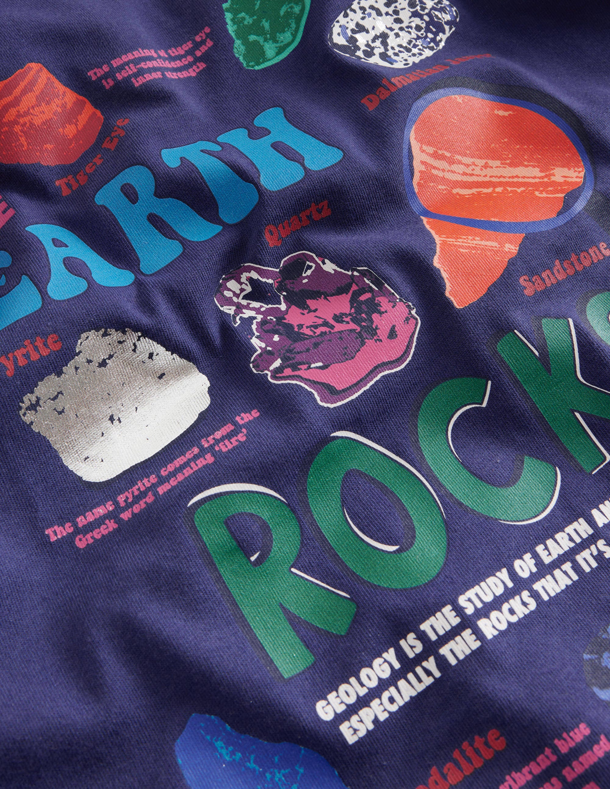 Printed Rock T-shirt-Starboard Blue - Image 3