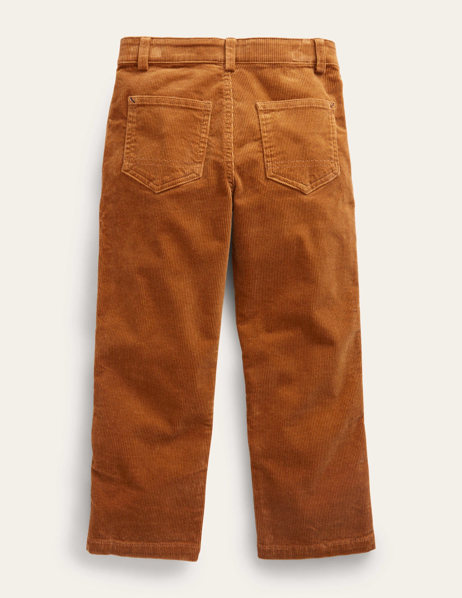 Straight Leg Cord Pants-Butterscotch Brown-2