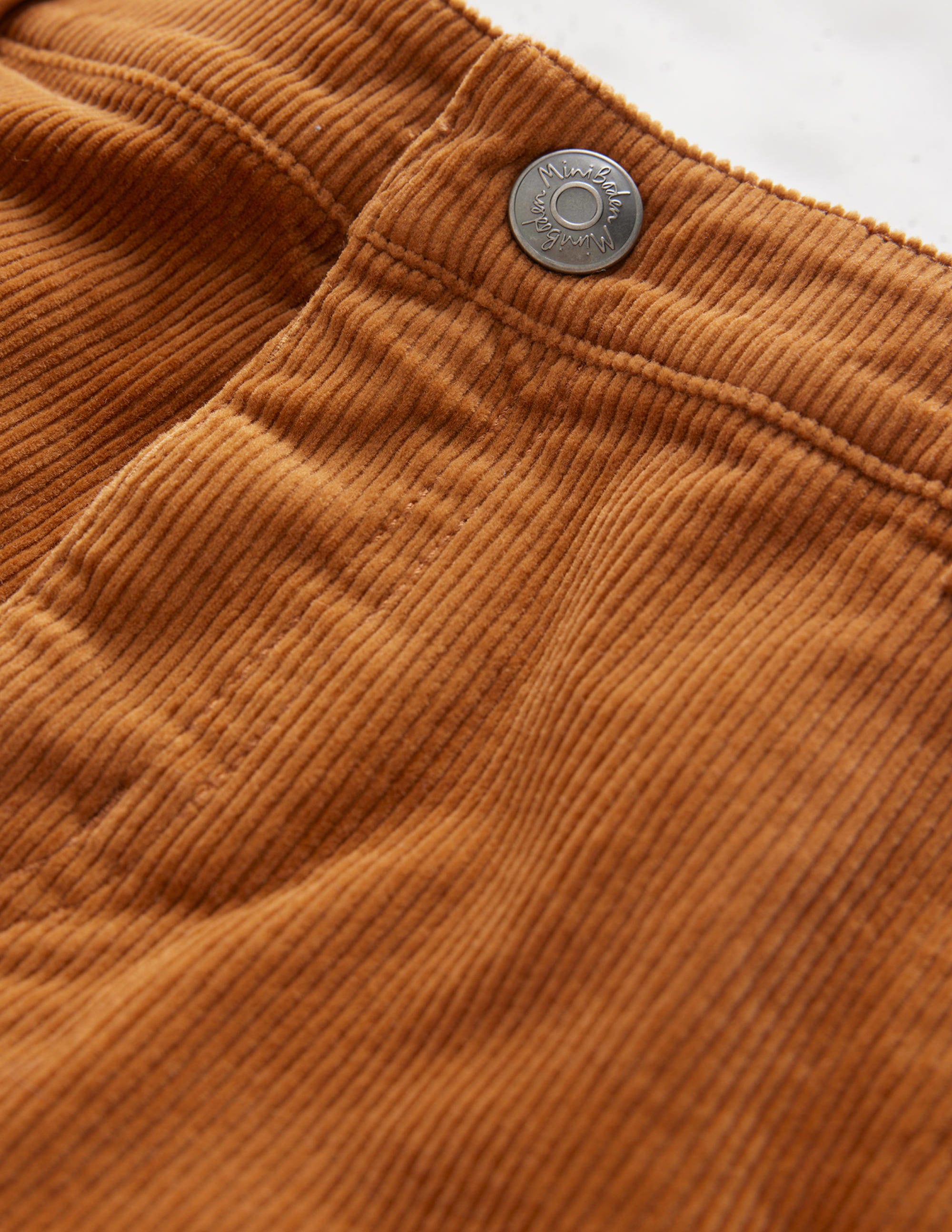 Straight Leg Cord Pants-Butterscotch Brown - Image 3