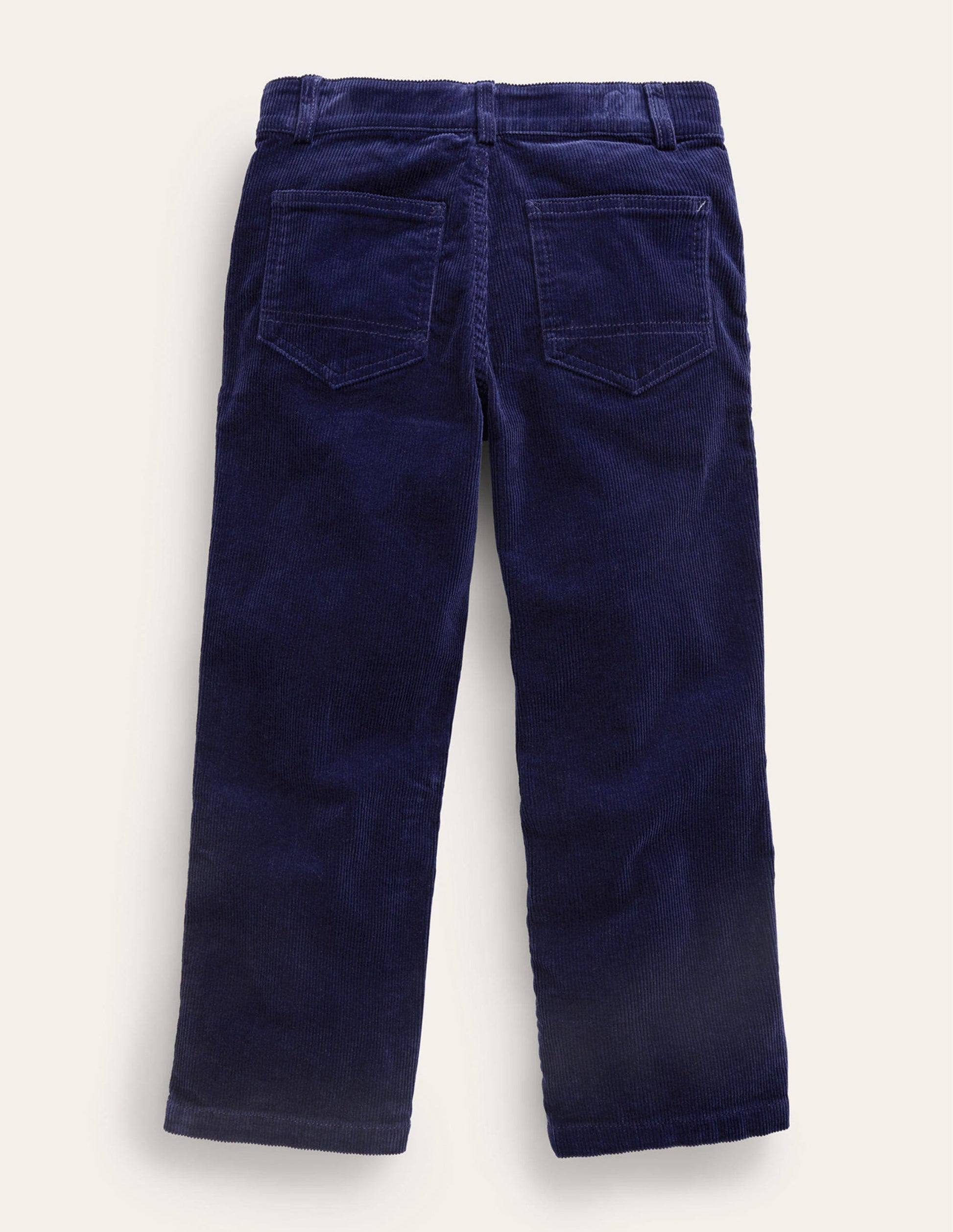 Straight Leg Cord Pants-College Navy-2